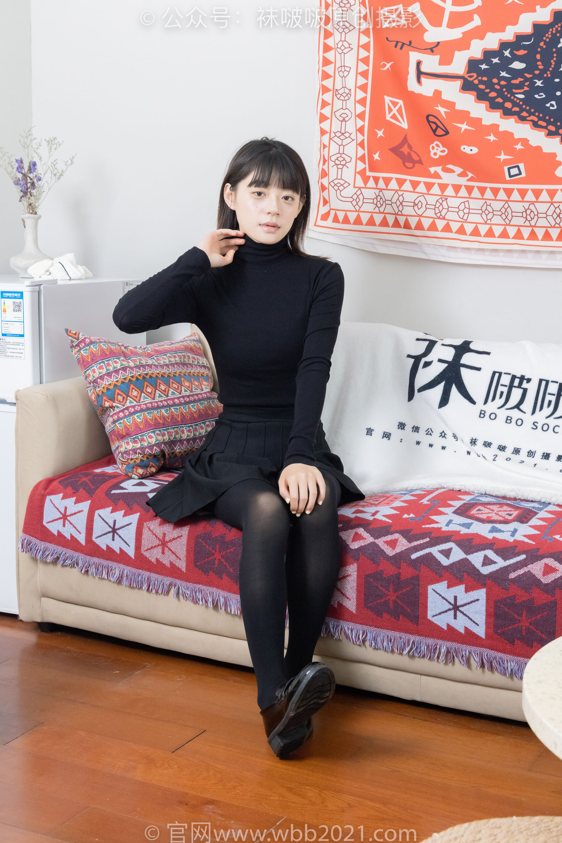 BoBoSocks袜啵啵 No.466 糯米 - 皮鞋、厚黑丝/(140P)