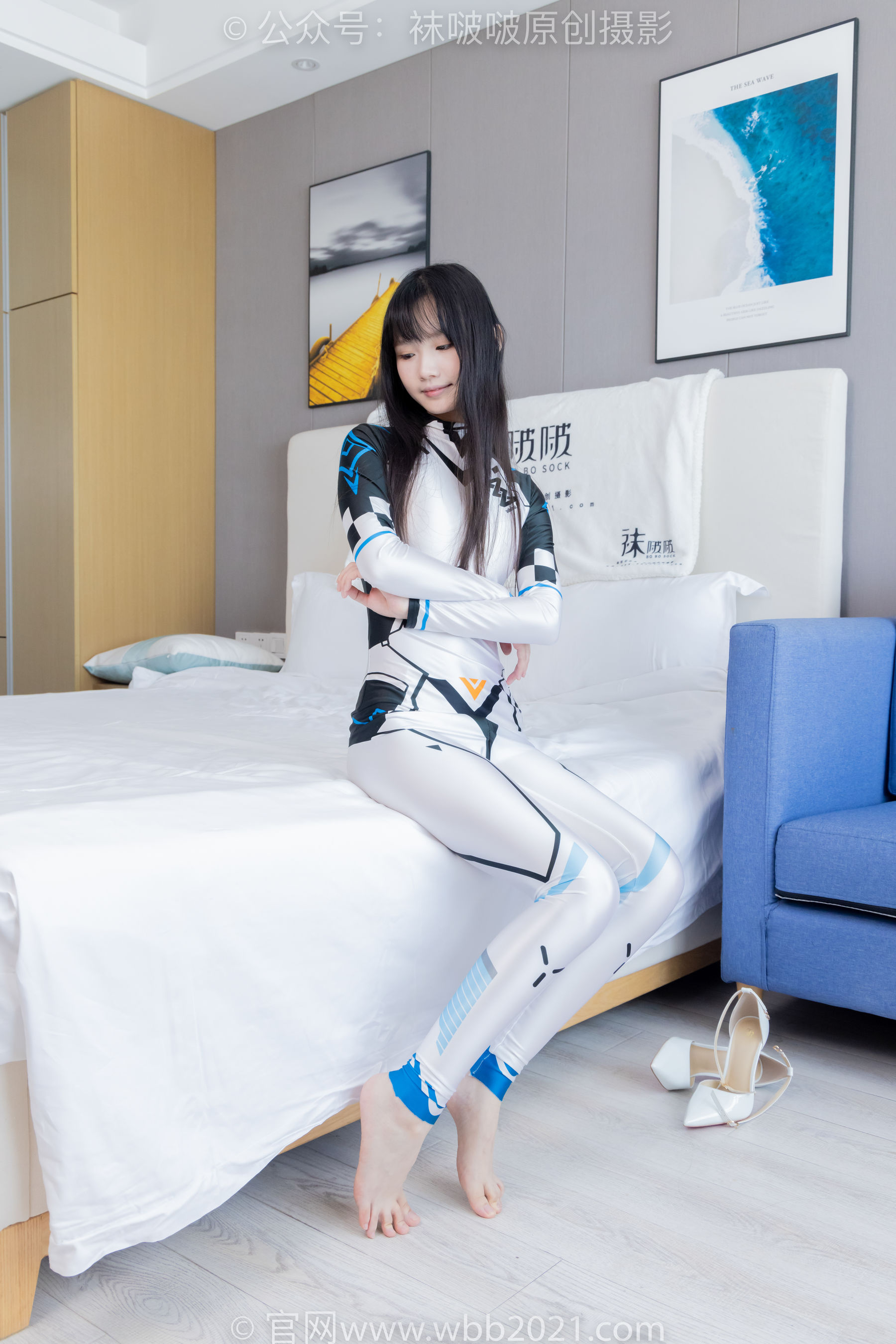 BoBoSocks袜啵啵 No.463 甜甜圈 -高跟鞋、厚白丝、裸足、连体衣裤里丝/(140P)