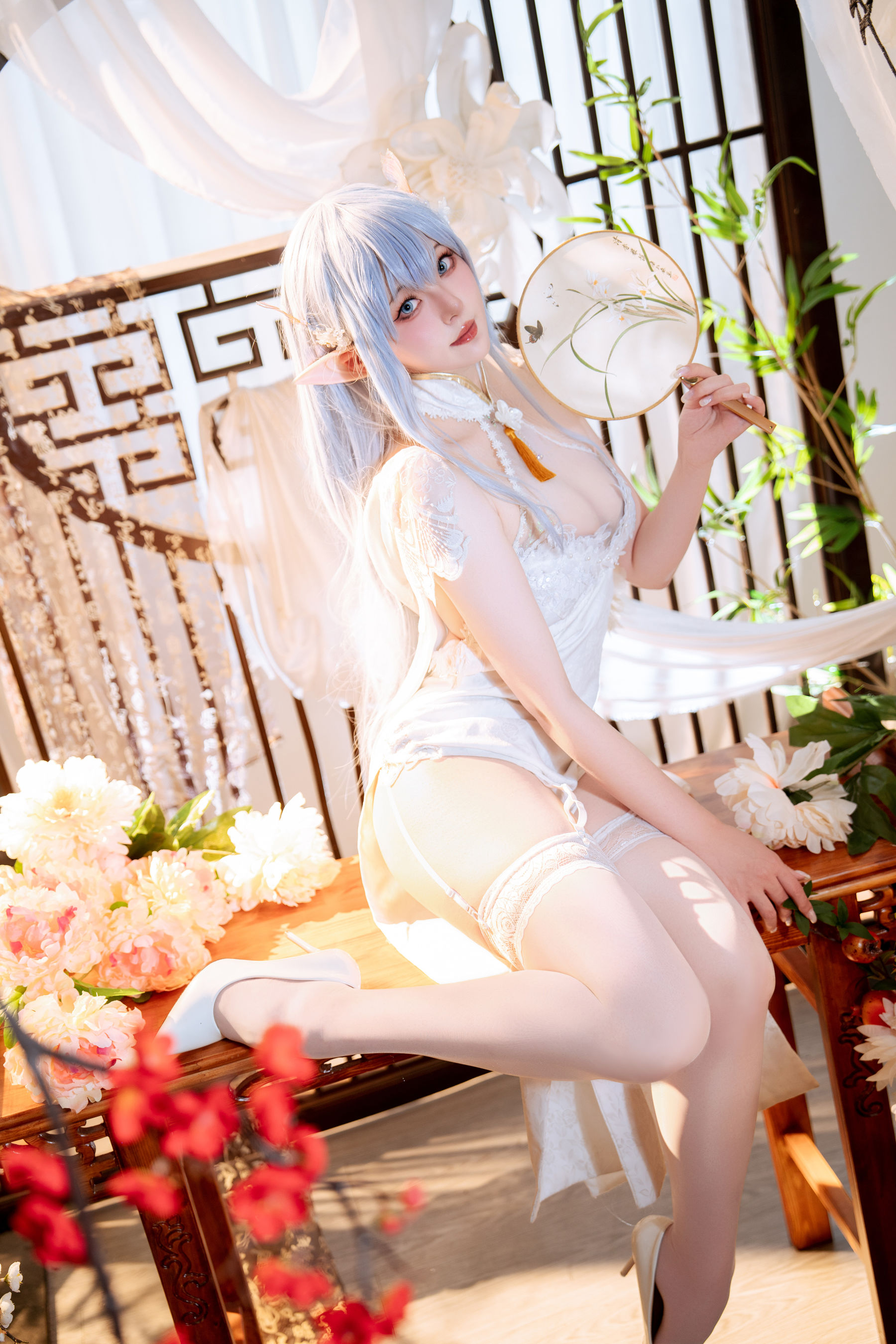Natsuko夏夏子 - 碧蓝航线 阿尔比恩旗袍/(52P)