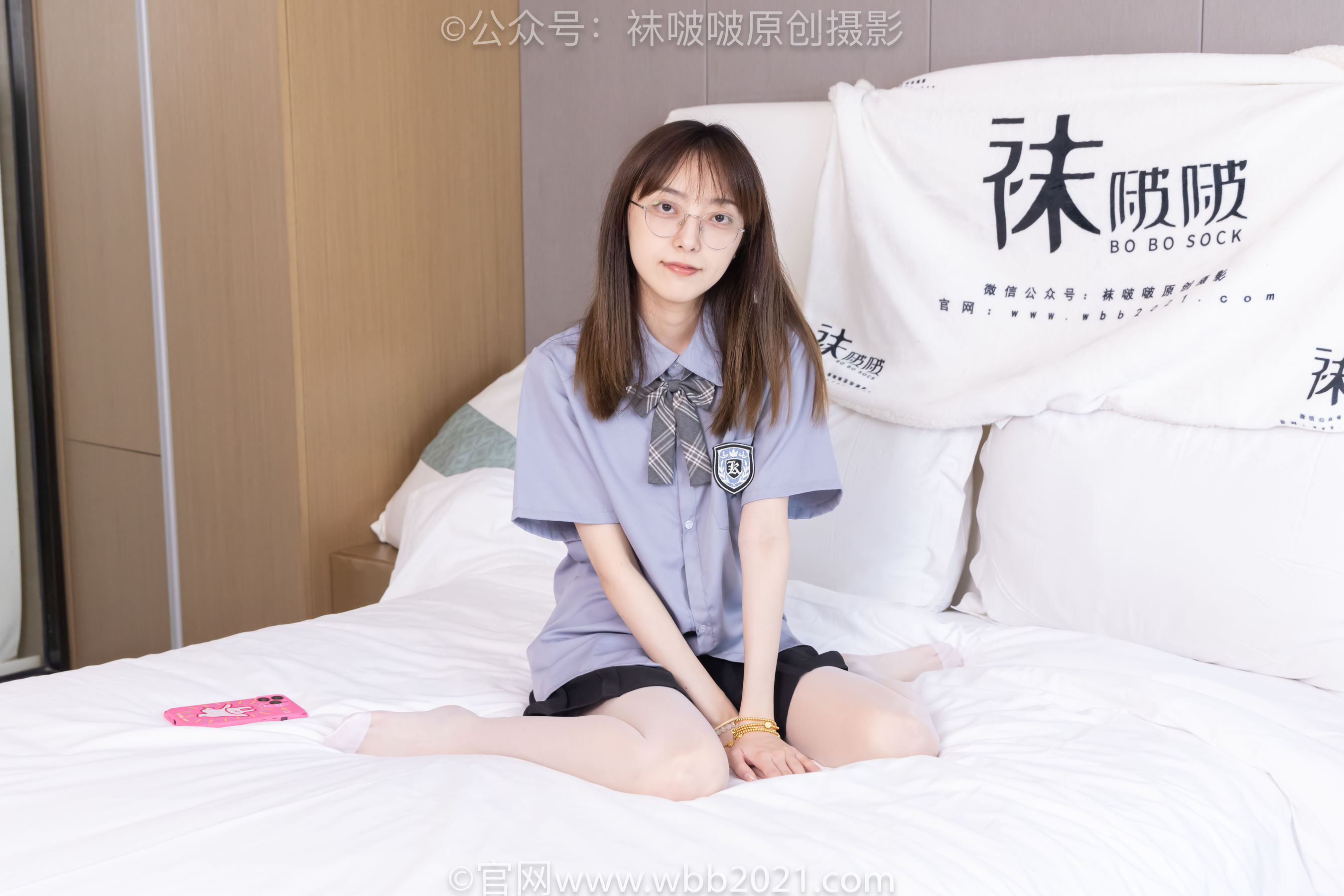 BoBoSocks袜啵啵 No.460 稚予 -JK制服、皮鞋、帆布鞋、薄白丝/(163P)