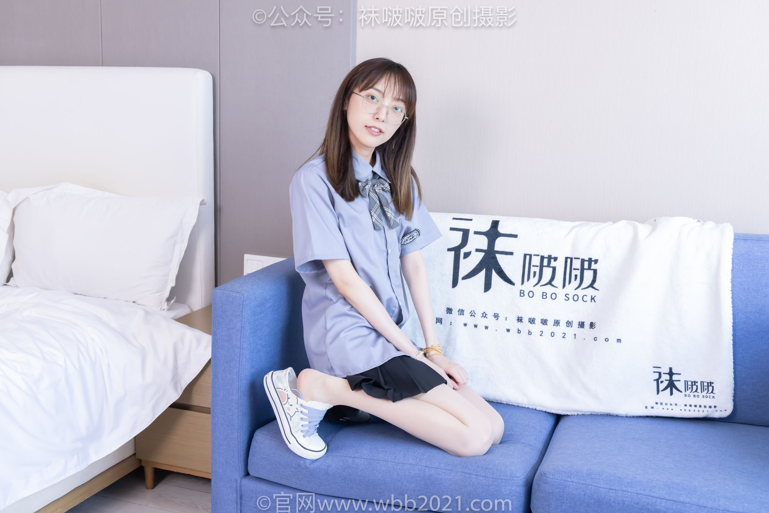 BoBoSocks袜啵啵 No.460 稚予 -JK制服、皮鞋、帆布鞋、薄白丝/(163P)