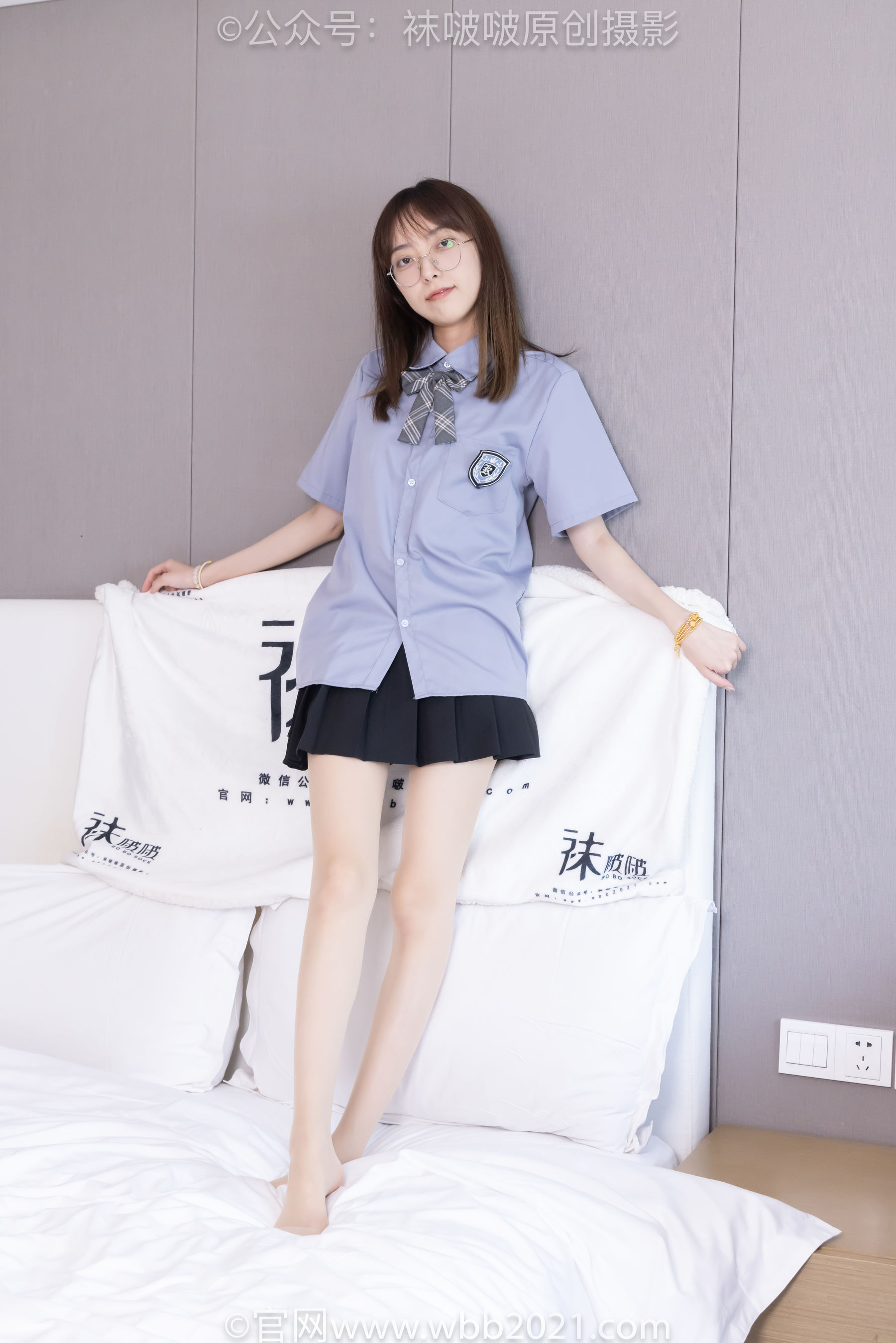 BoBoSocks袜啵啵 No.460 稚予 -JK制服、皮鞋、帆布鞋、薄白丝/(163P)