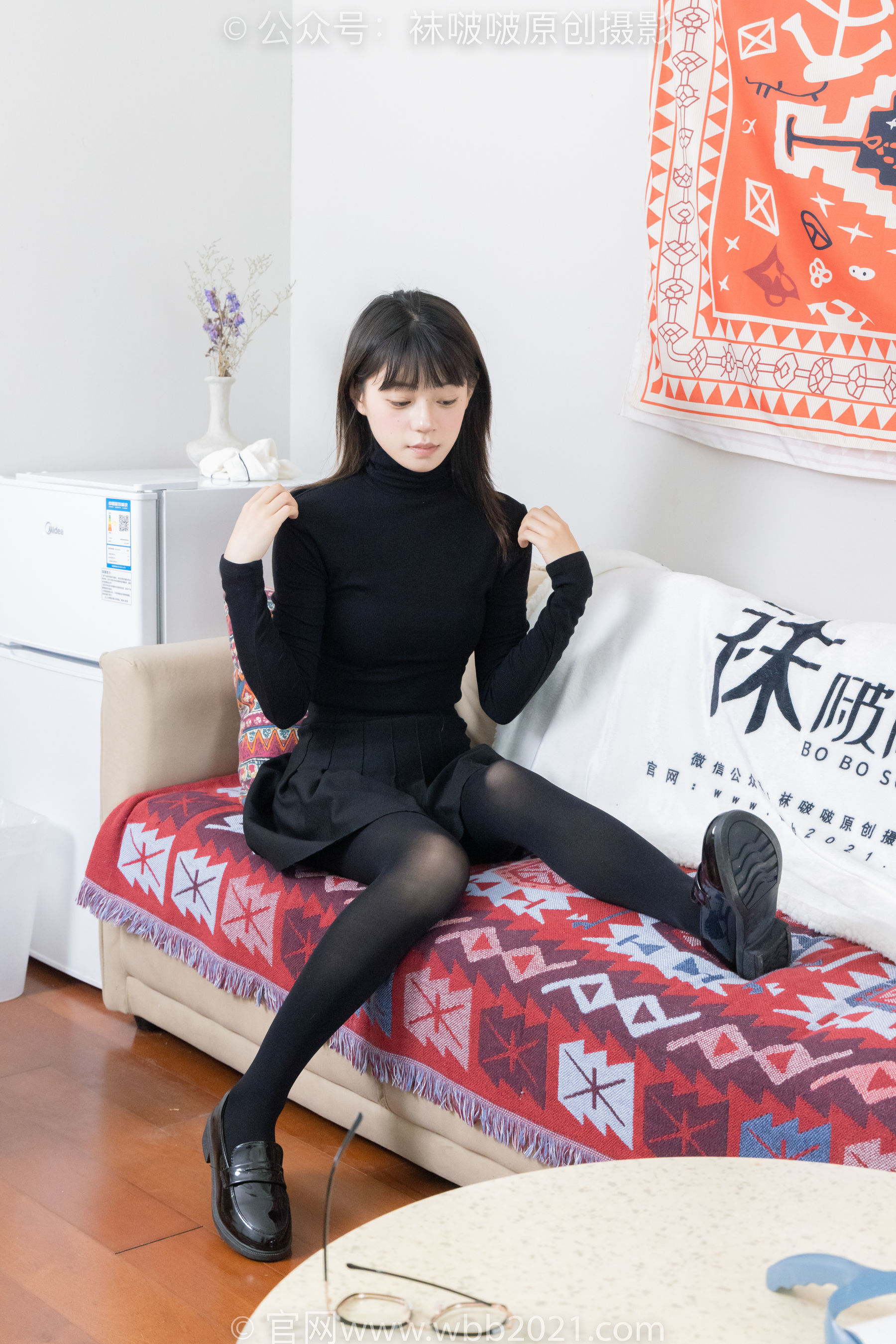 BoBoSocks袜啵啵 No.466 糯米 - 皮鞋、厚黑丝/(140P)