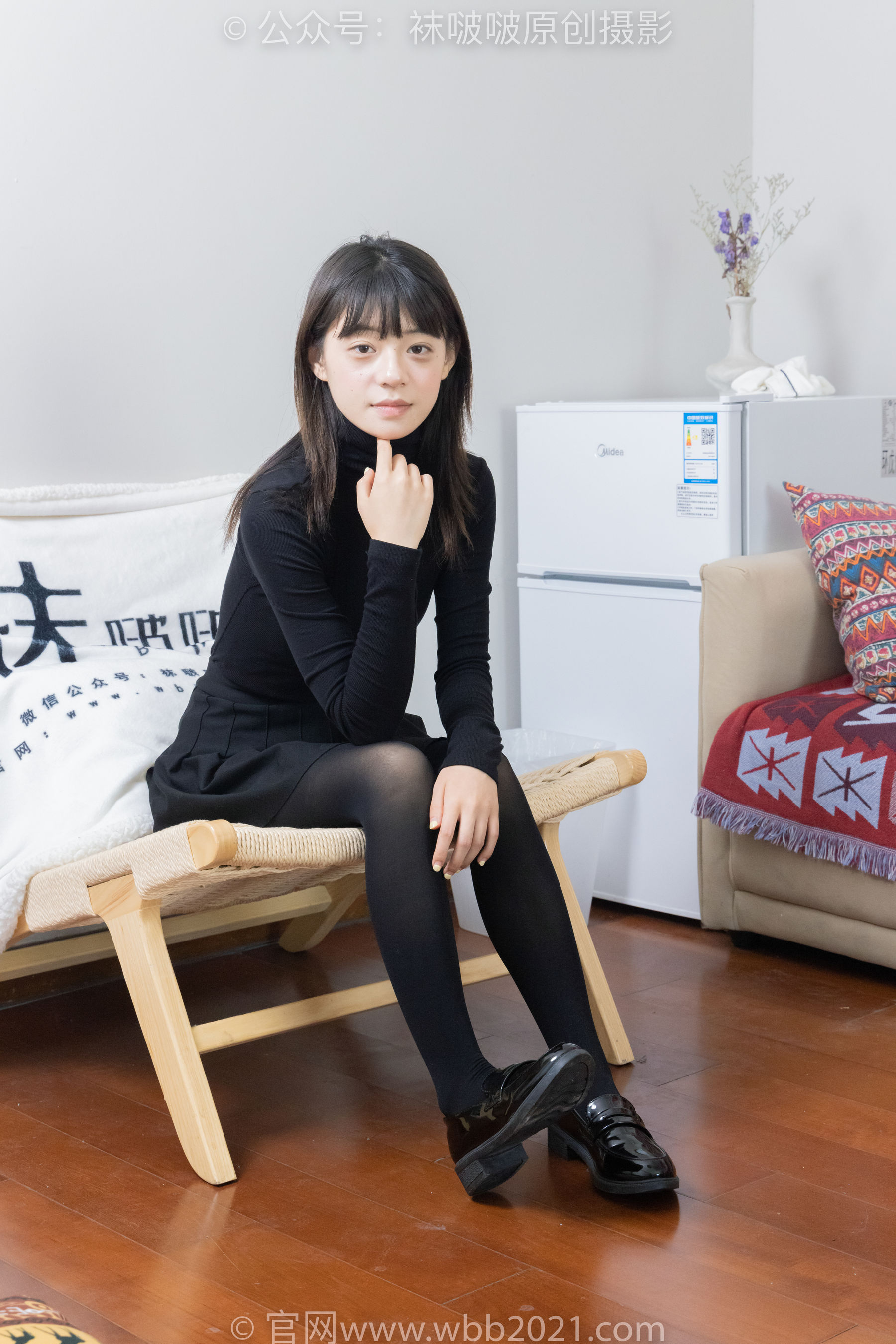 BoBoSocks袜啵啵 No.466 糯米 - 皮鞋、厚黑丝/(140P)