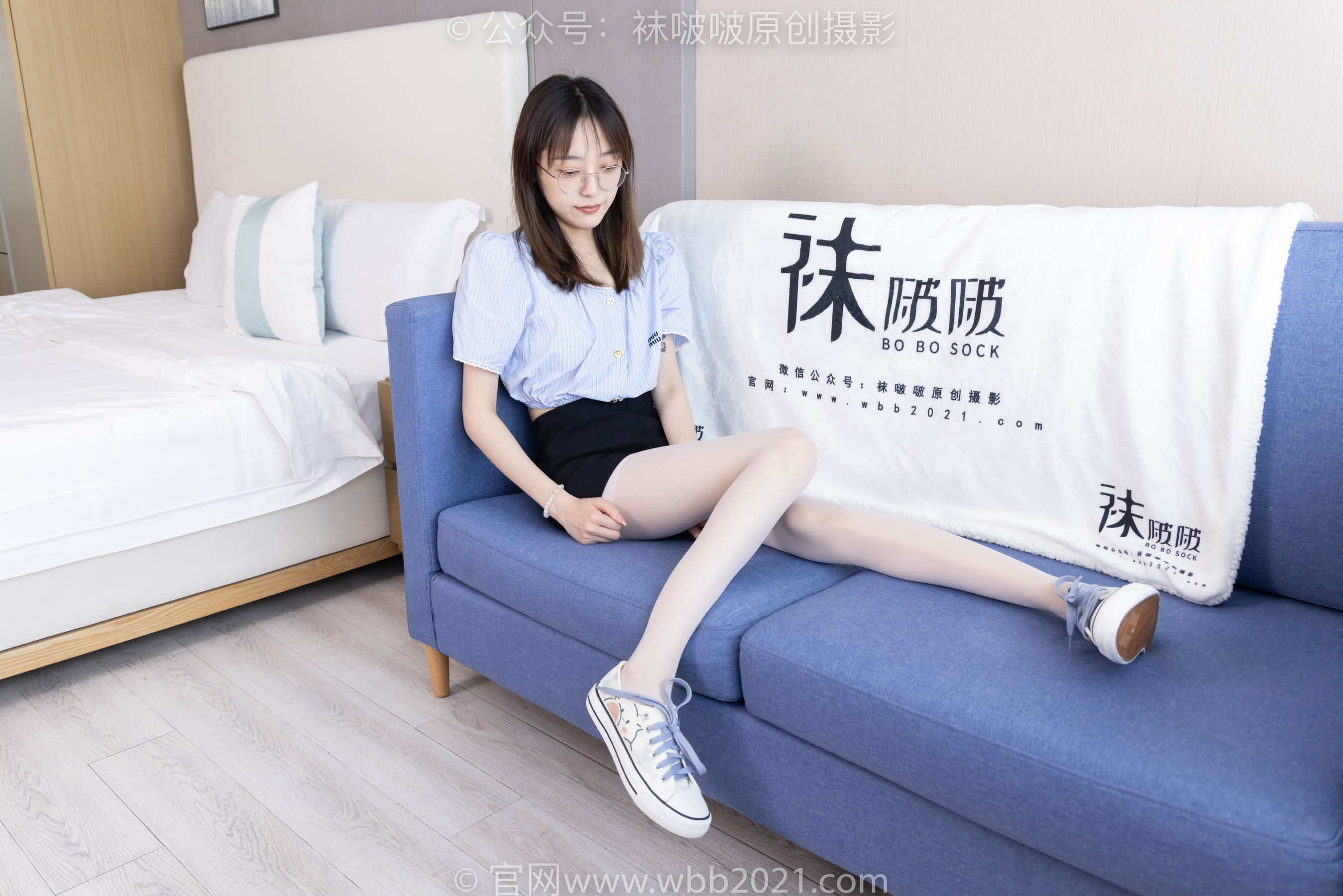 BoBoSocks袜啵啵 No.467 稚予 - 板鞋、白丝/(150P)