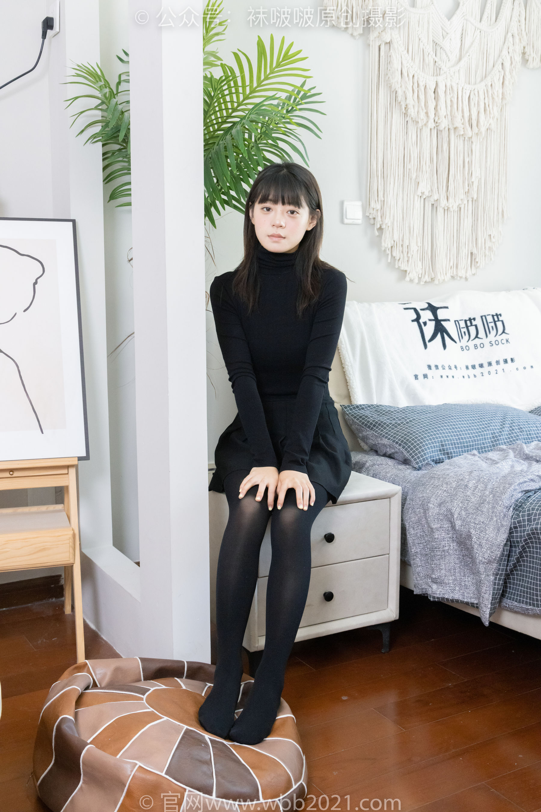 BoBoSocks袜啵啵 No.466 糯米 - 皮鞋、厚黑丝/(140P)