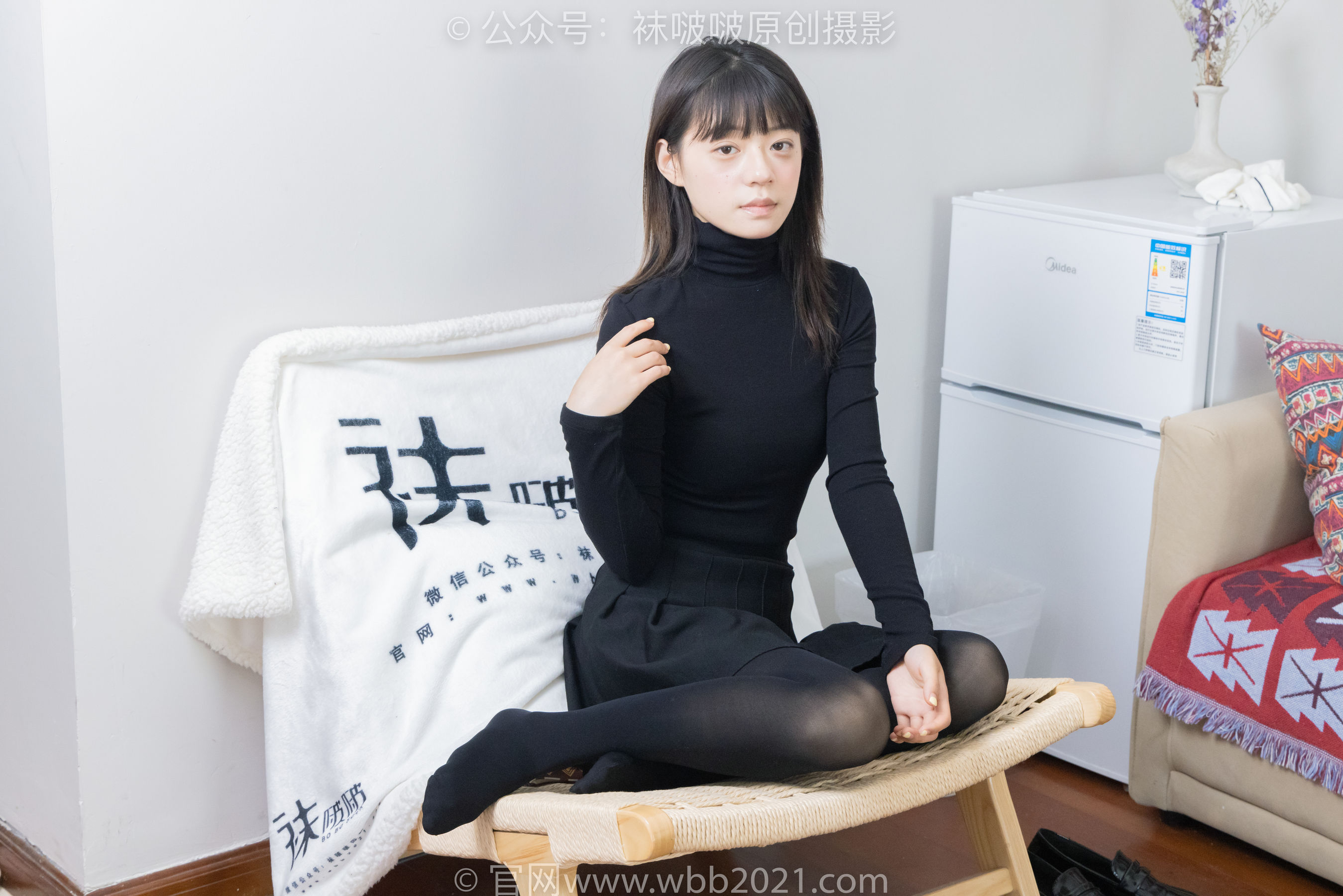 BoBoSocks袜啵啵 No.466 糯米 - 皮鞋、厚黑丝/(140P)