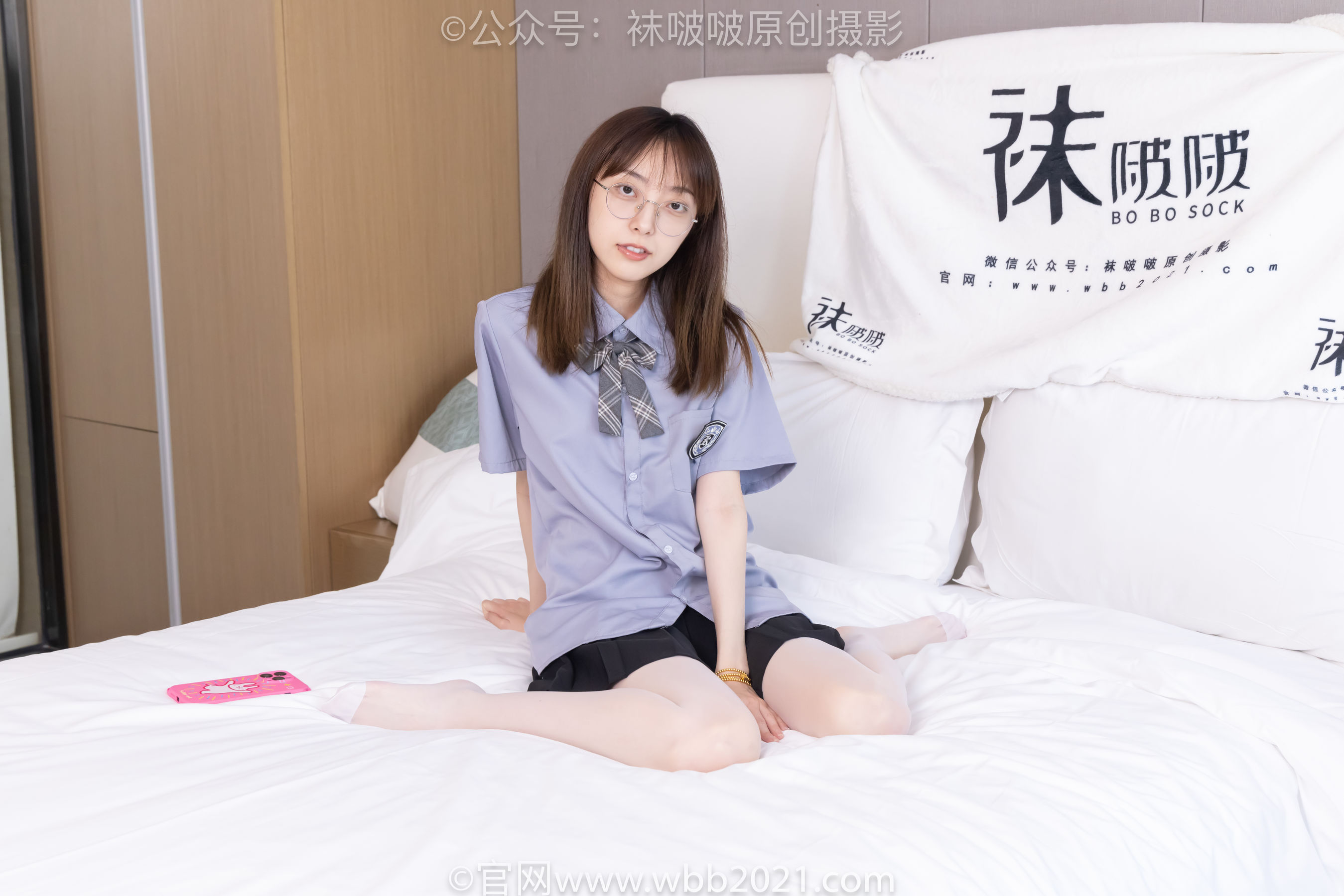 BoBoSocks袜啵啵 No.460 稚予 -JK制服、皮鞋、帆布鞋、薄白丝/(163P)