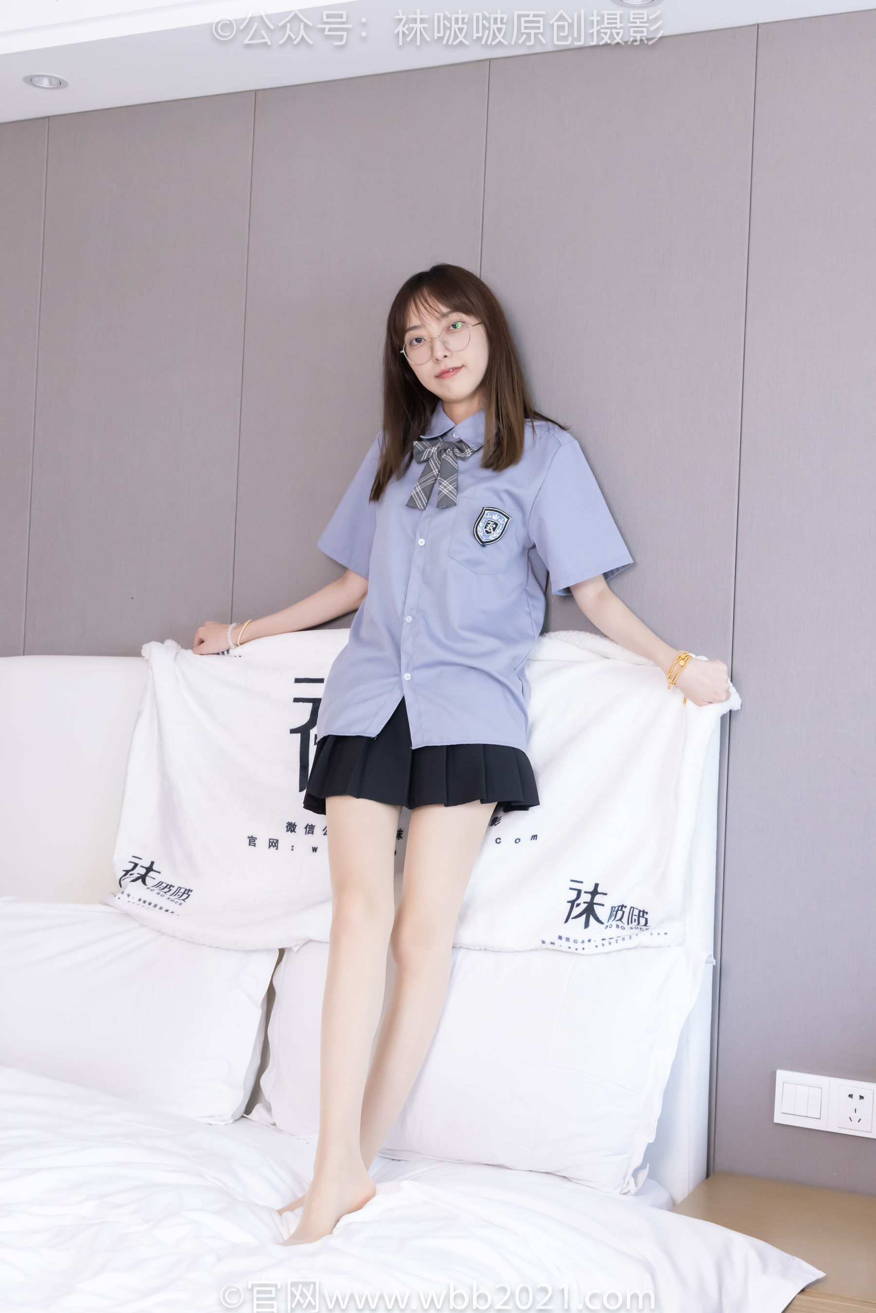 BoBoSocks袜啵啵 No.460 稚予 -JK制服、皮鞋、帆布鞋、薄白丝/(163P)