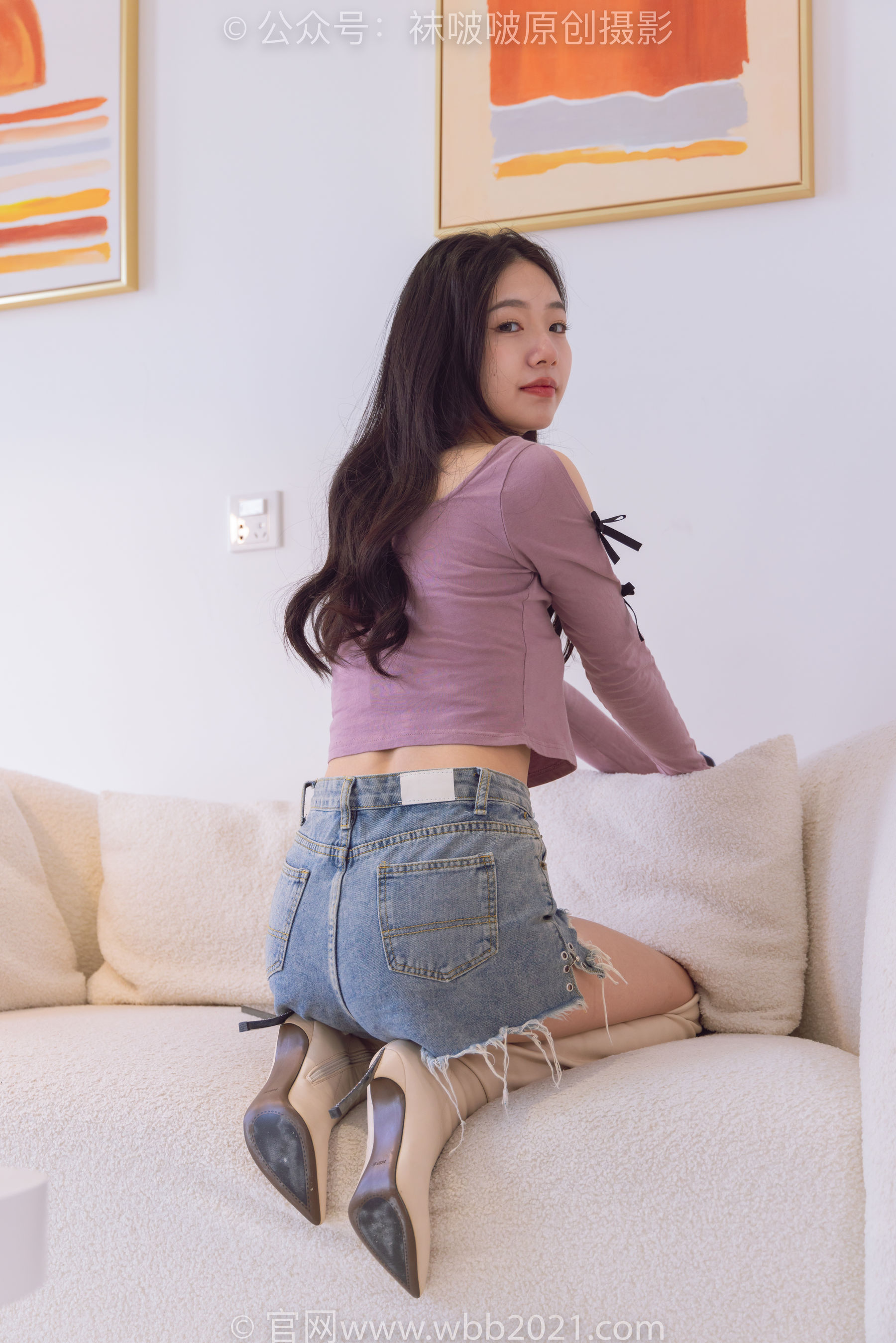 BoBoSocks袜啵啵 No.465 小甜豆 -长靴、白棉袜、裸足/(140P)