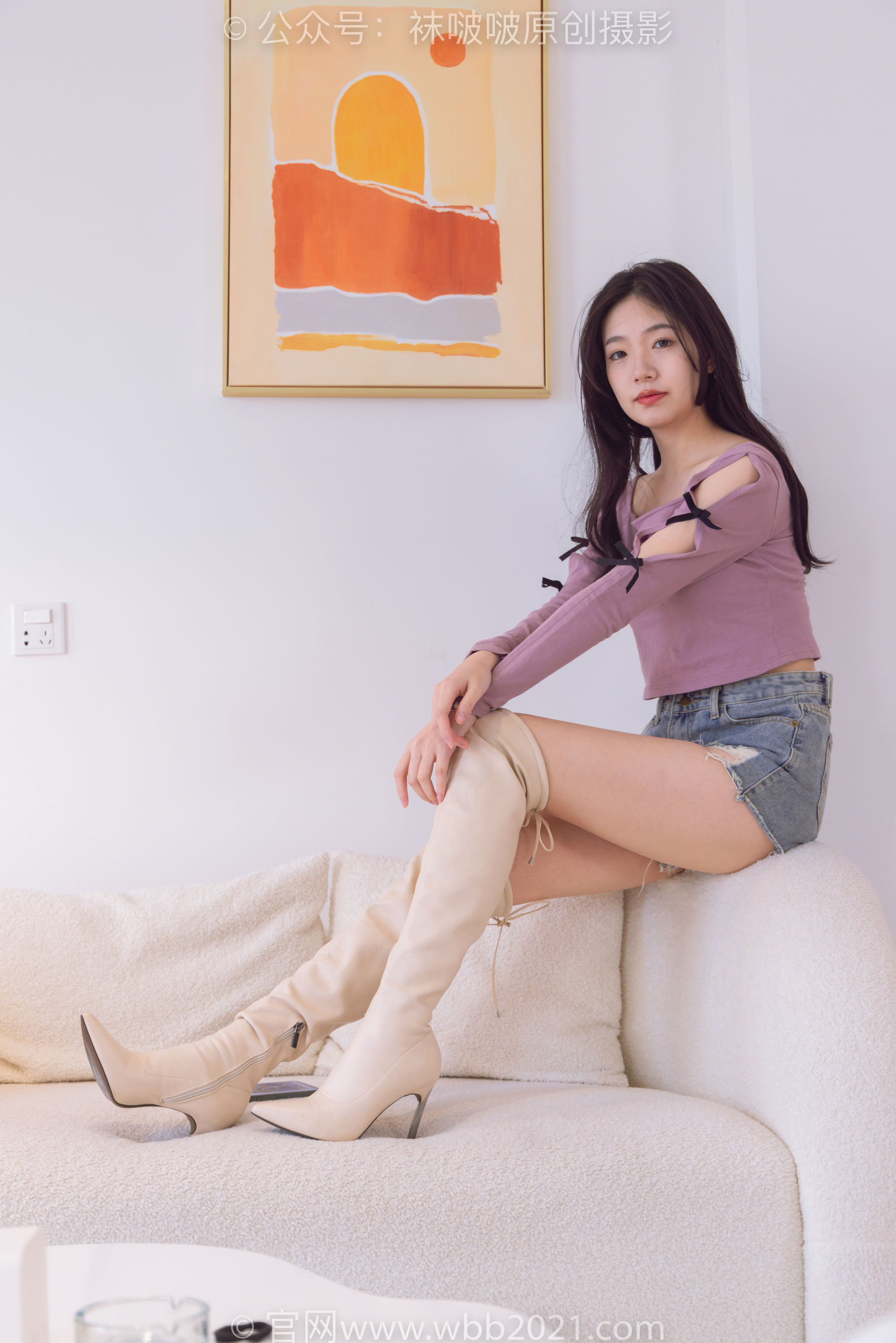BoBoSocks袜啵啵 No.465 小甜豆 -长靴、白棉袜、裸足/(140P)