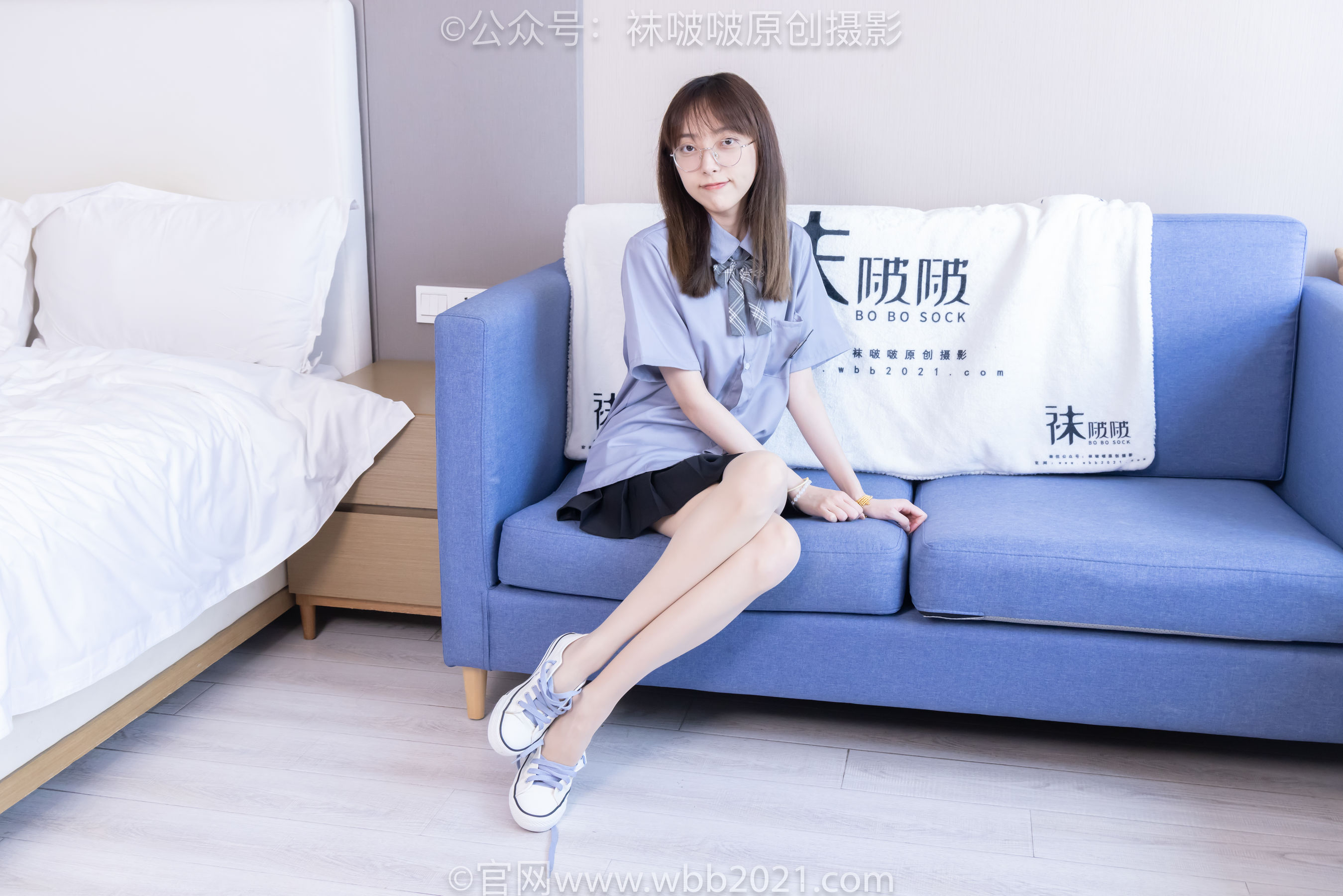 BoBoSocks袜啵啵 No.460 稚予 -JK制服、皮鞋、帆布鞋、薄白丝/(163P)