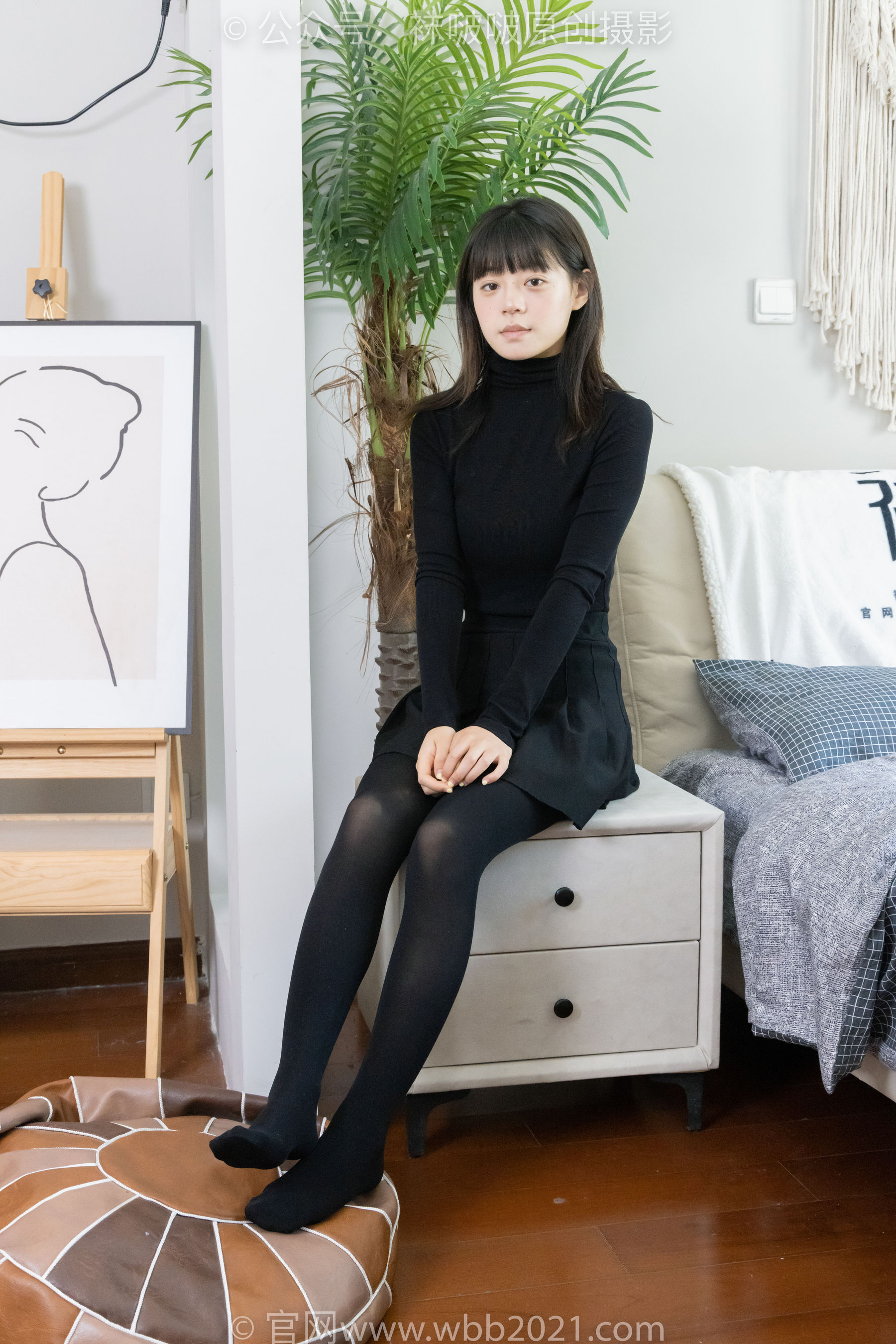 BoBoSocks袜啵啵 No.466 糯米 - 皮鞋、厚黑丝/(140P)