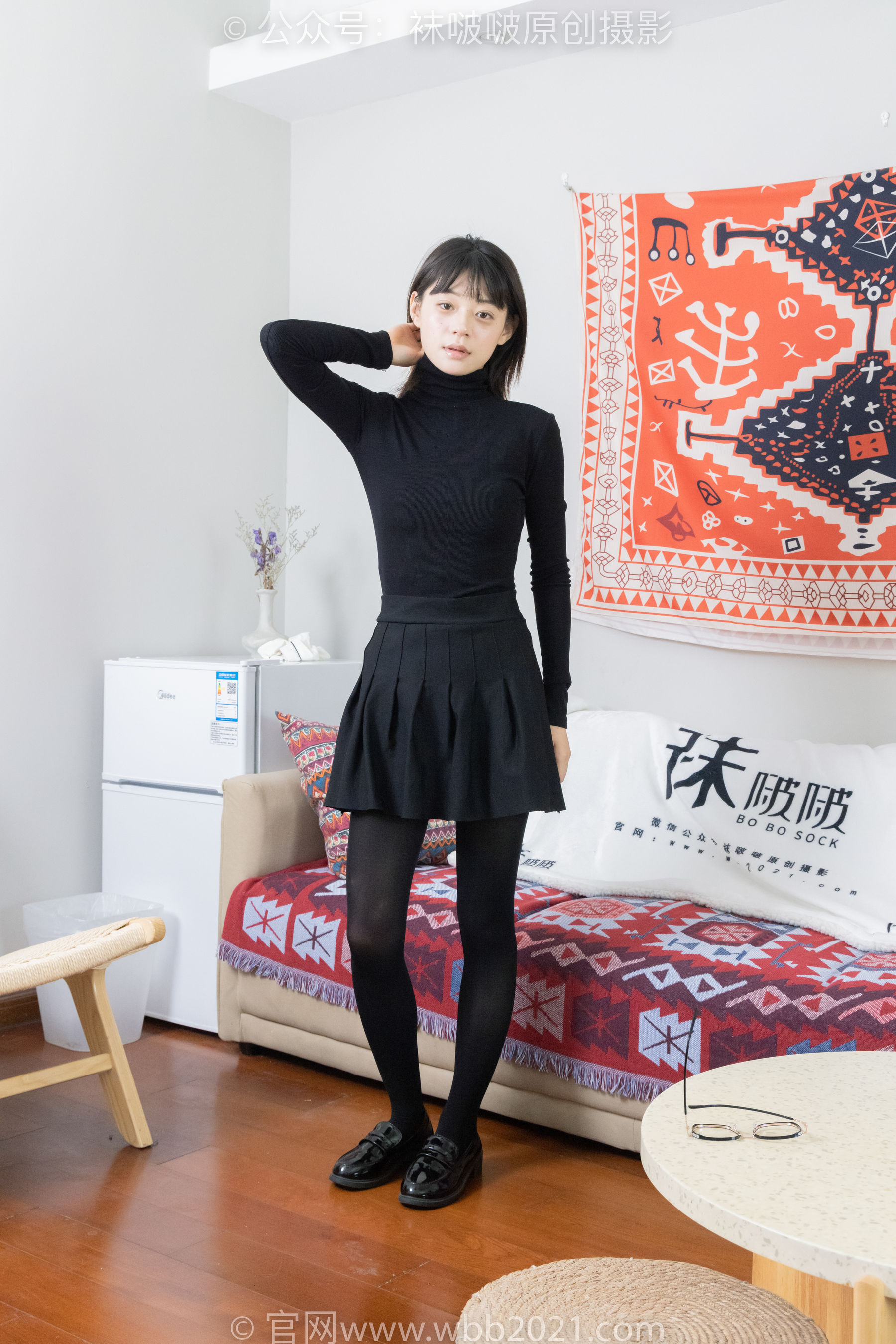 BoBoSocks袜啵啵 No.466 糯米 - 皮鞋、厚黑丝/(140P)