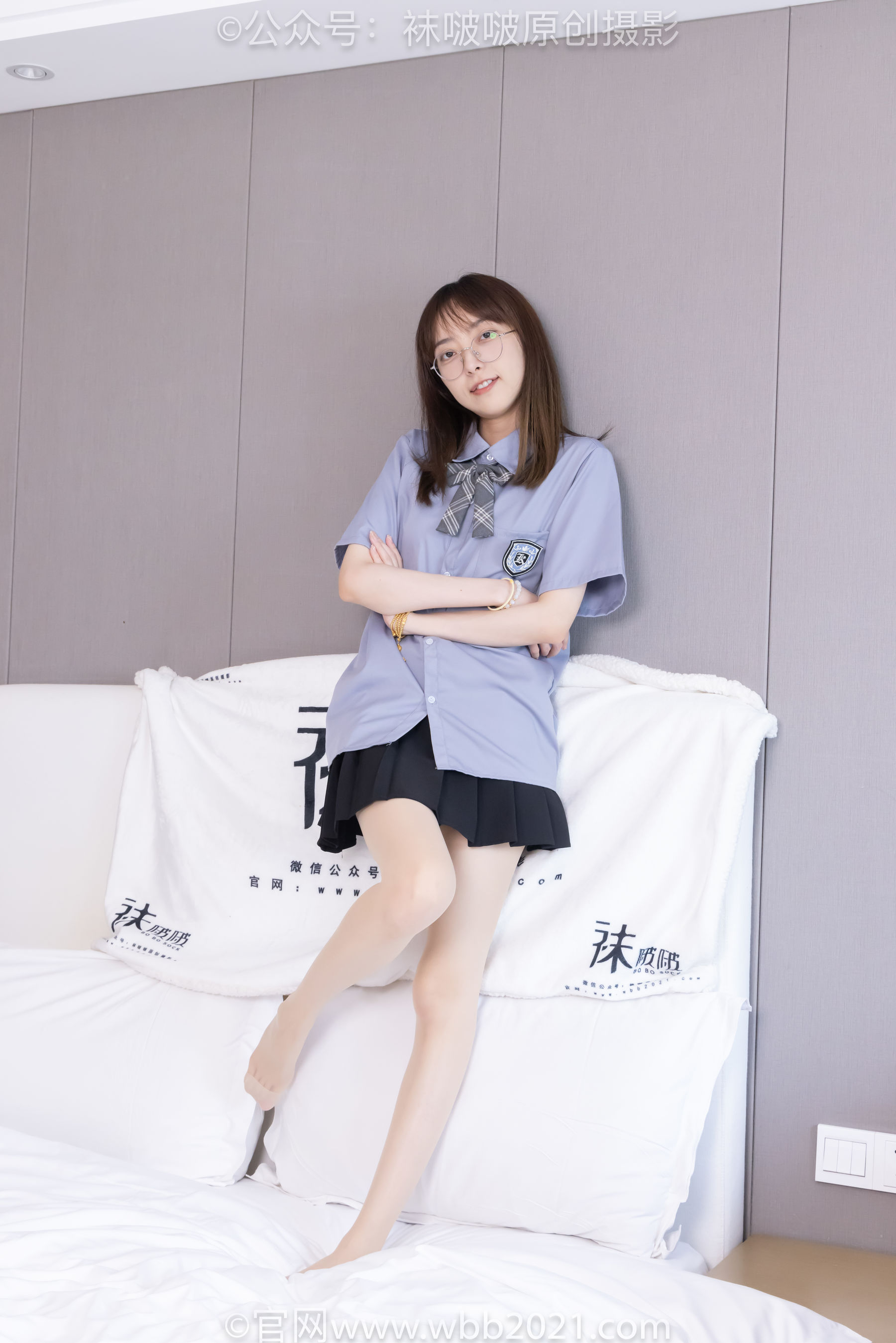 BoBoSocks袜啵啵 No.460 稚予 -JK制服、皮鞋、帆布鞋、薄白丝/(163P)
