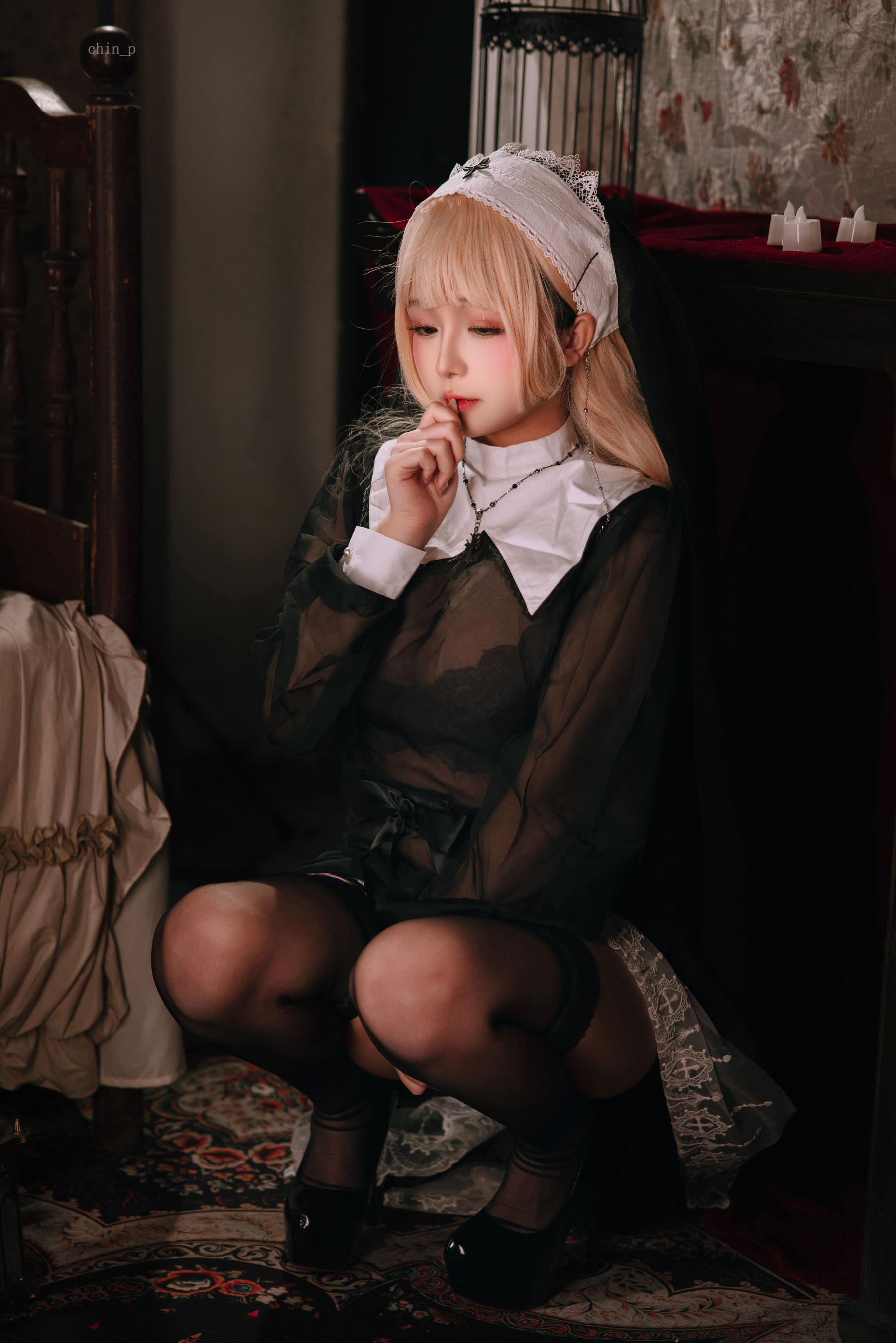 Cosplay日奈娇 - 禁忌修女/(160P)