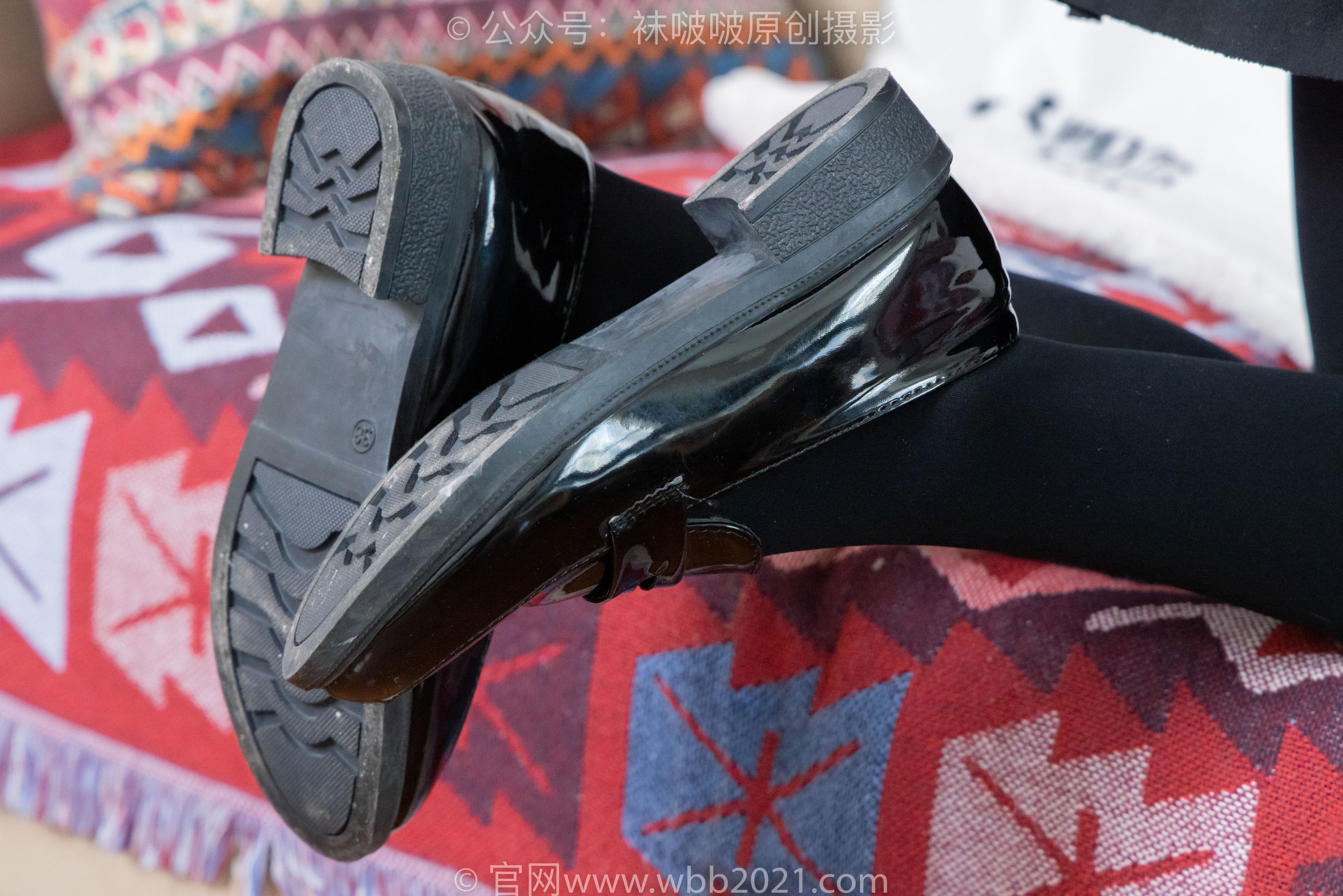 BoBoSocks袜啵啵 No.466 糯米 - 皮鞋、厚黑丝/(140P)