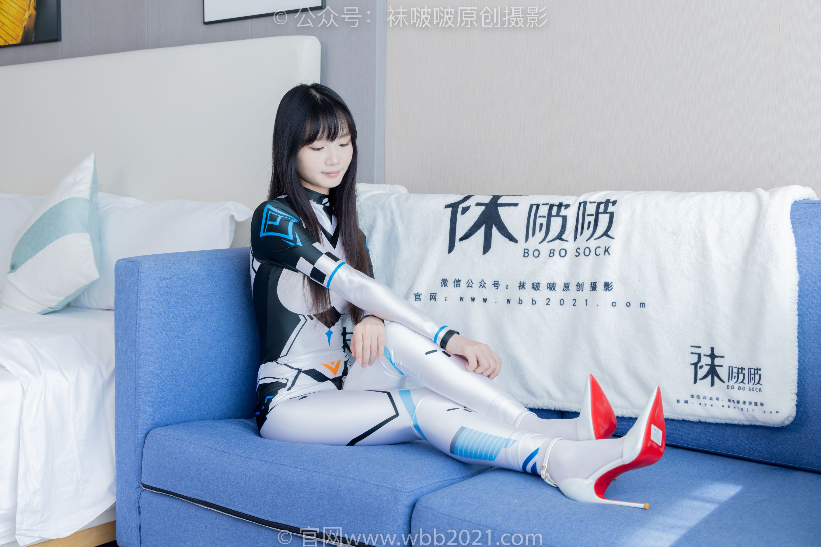 BoBoSocks袜啵啵 No.463 甜甜圈 -高跟鞋、厚白丝、裸足、连体衣裤里丝/(140P)