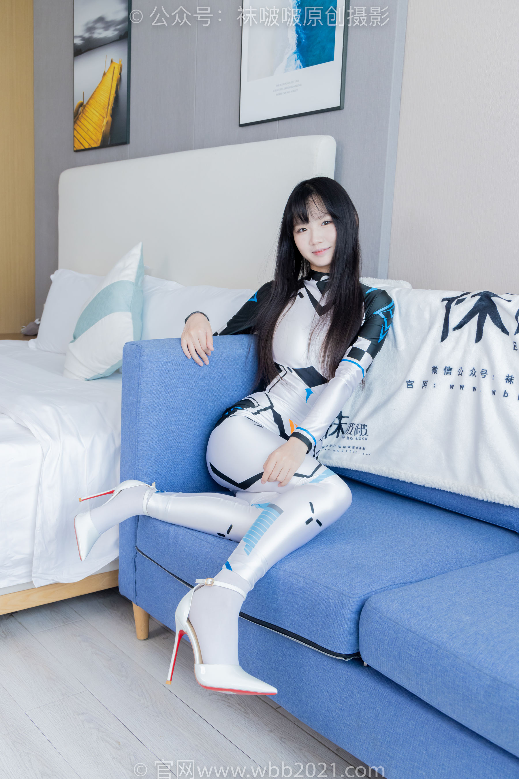 BoBoSocks袜啵啵 No.463 甜甜圈 -高跟鞋、厚白丝、裸足、连体衣裤里丝/(140P)