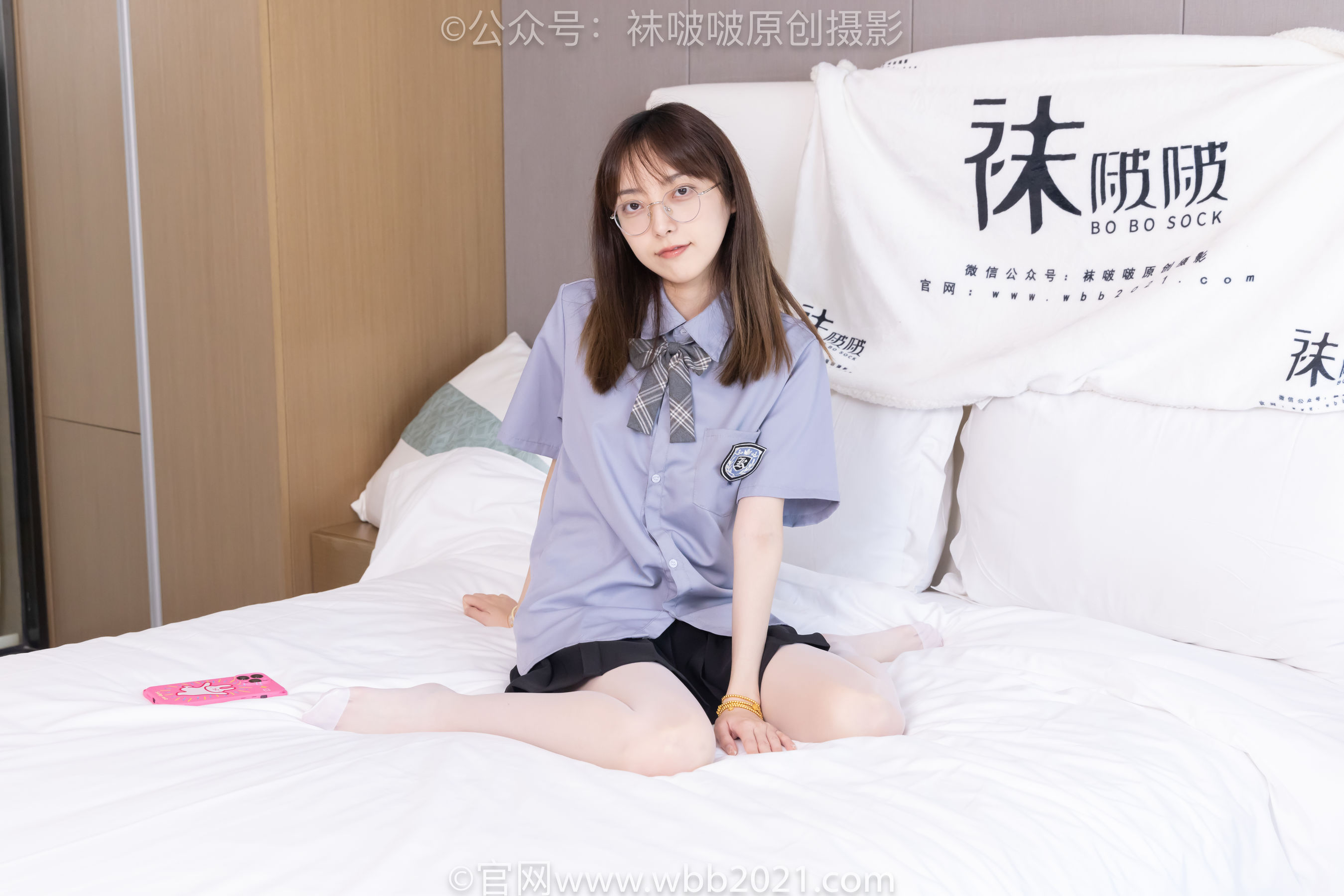 BoBoSocks袜啵啵 No.460 稚予 -JK制服、皮鞋、帆布鞋、薄白丝/(163P)