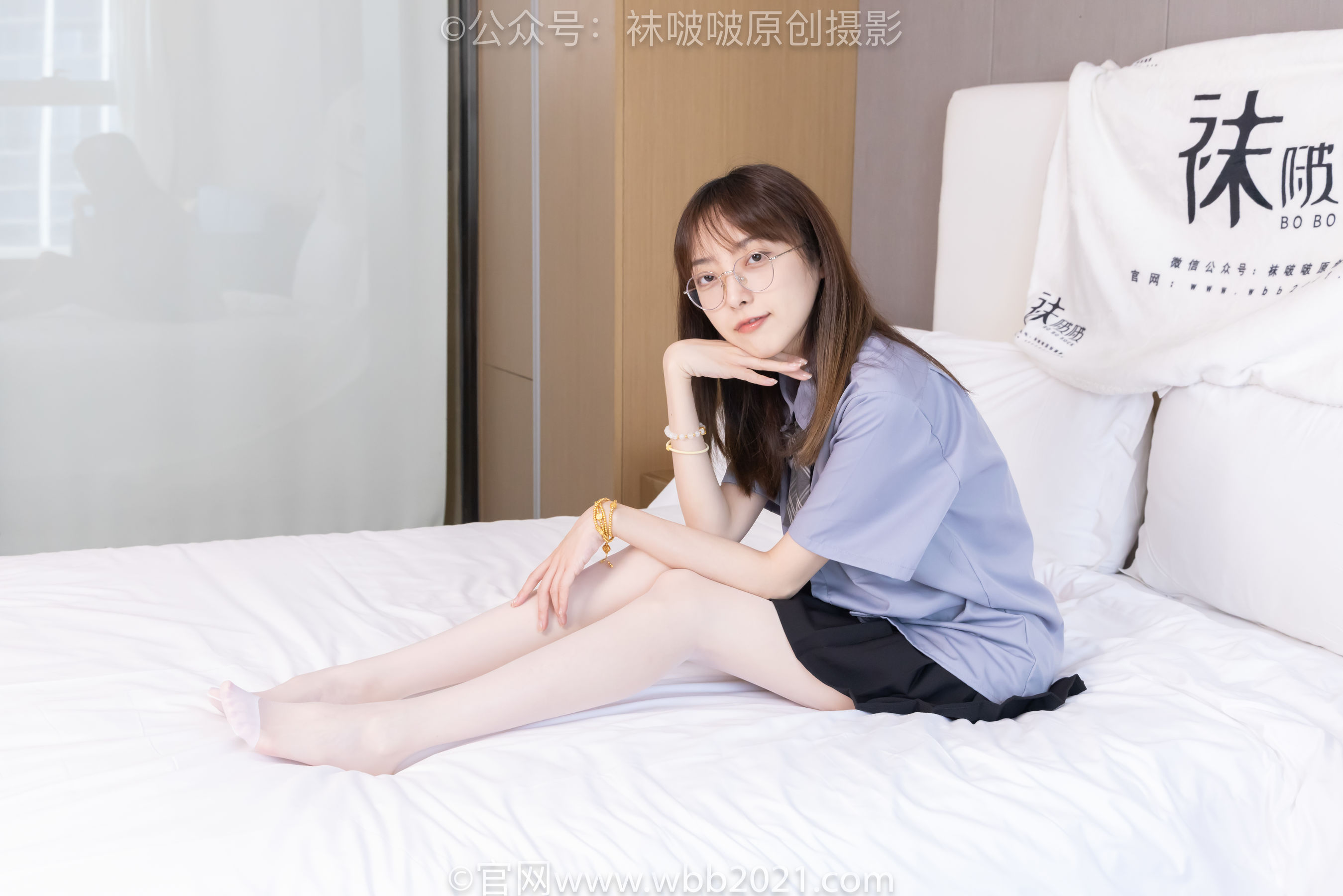 BoBoSocks袜啵啵 No.460 稚予 -JK制服、皮鞋、帆布鞋、薄白丝/(163P)