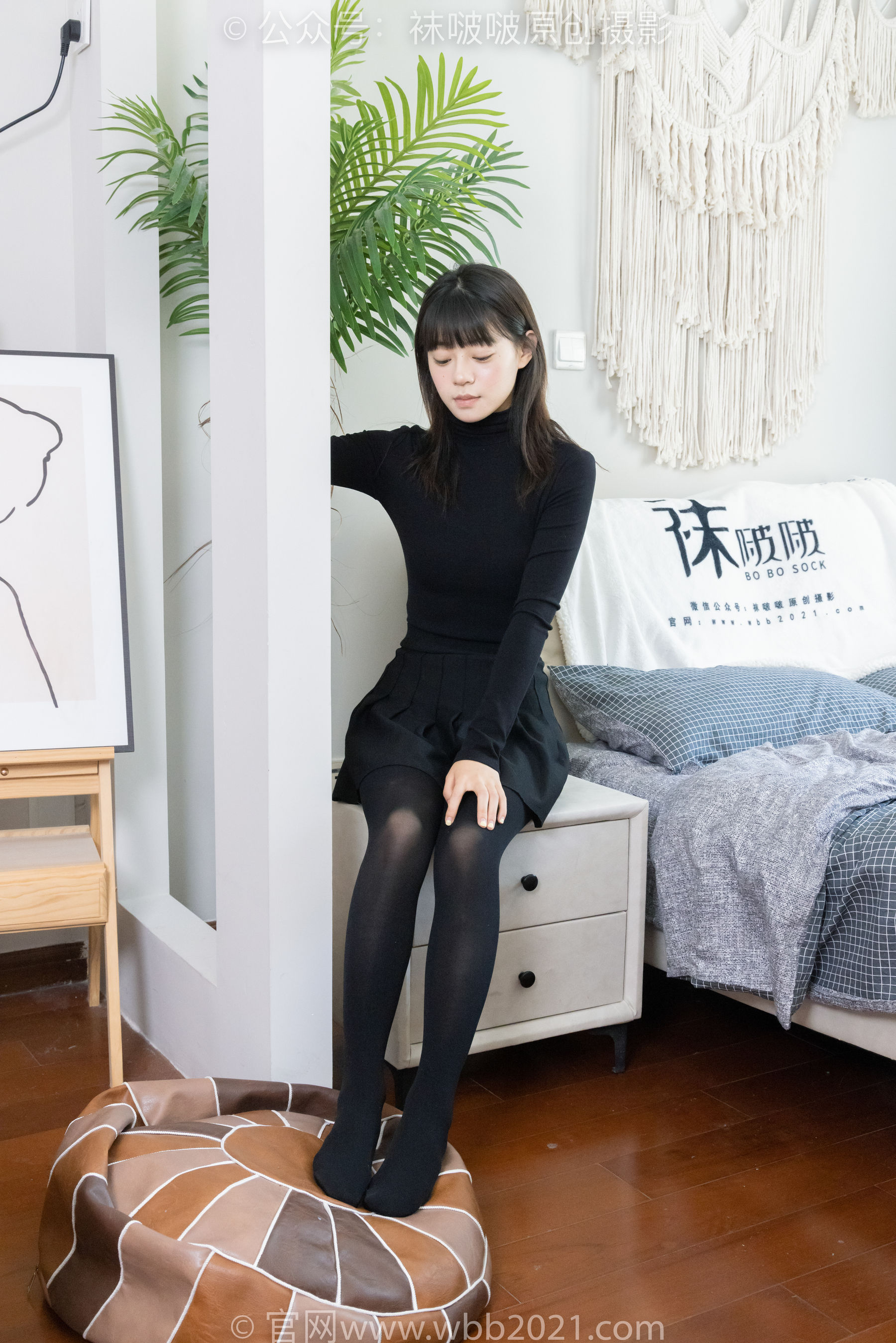 BoBoSocks袜啵啵 No.466 糯米 - 皮鞋、厚黑丝/(140P)