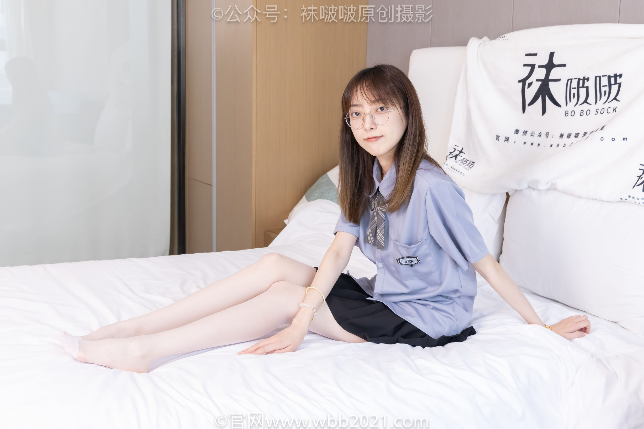 BoBoSocks袜啵啵 No.460 稚予 -JK制服、皮鞋、帆布鞋、薄白丝/(163P)