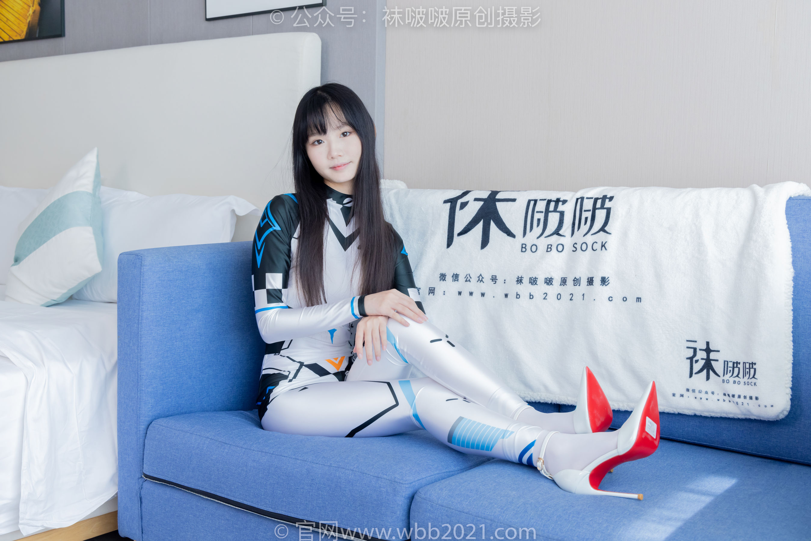 BoBoSocks袜啵啵 No.463 甜甜圈 -高跟鞋、厚白丝、裸足、连体衣裤里丝/(140P)