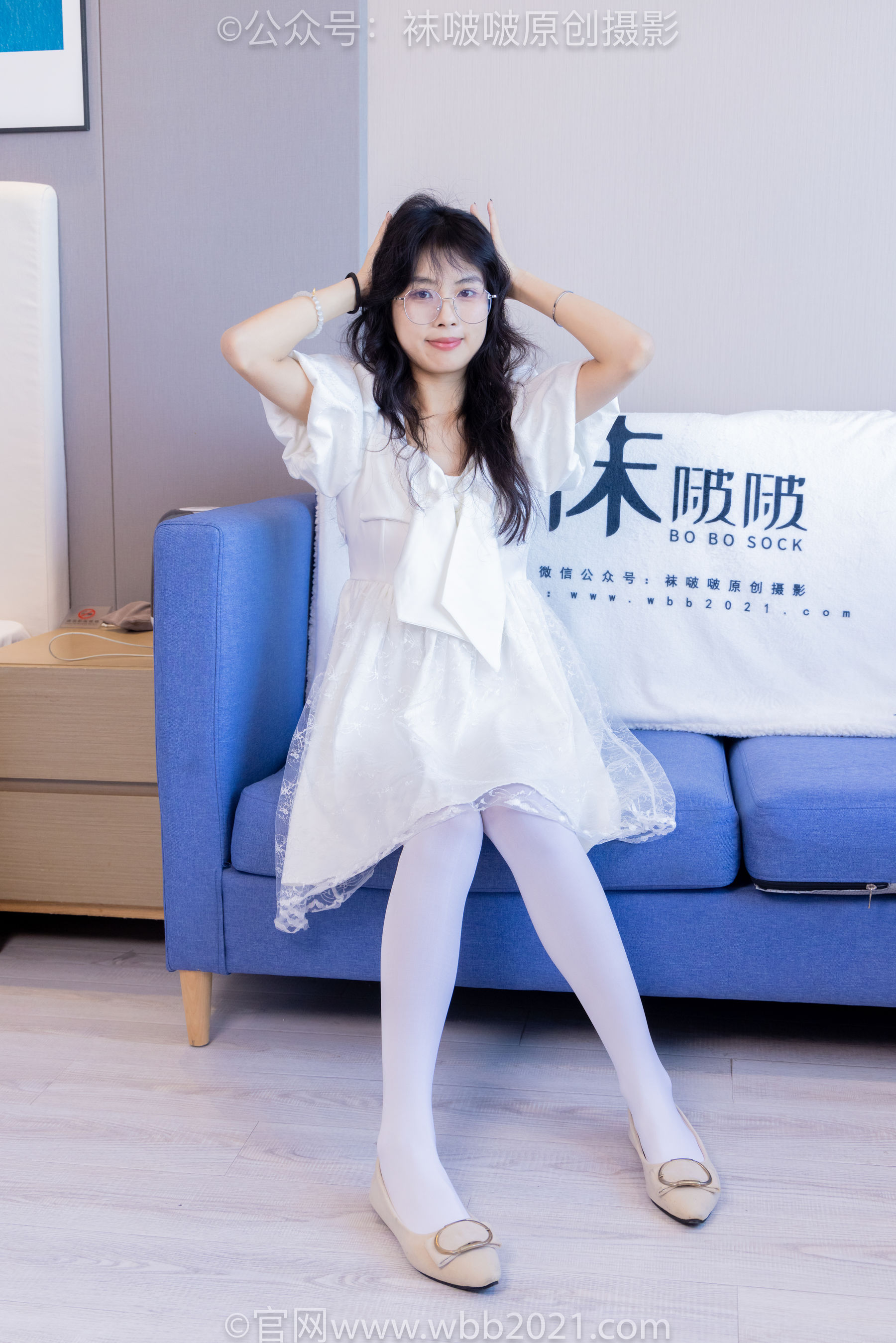 BoBoSocks袜啵啵 No.452 奶油 -平底鞋、帆布鞋、白棉袜、厚白丝、肉丝/(228P)