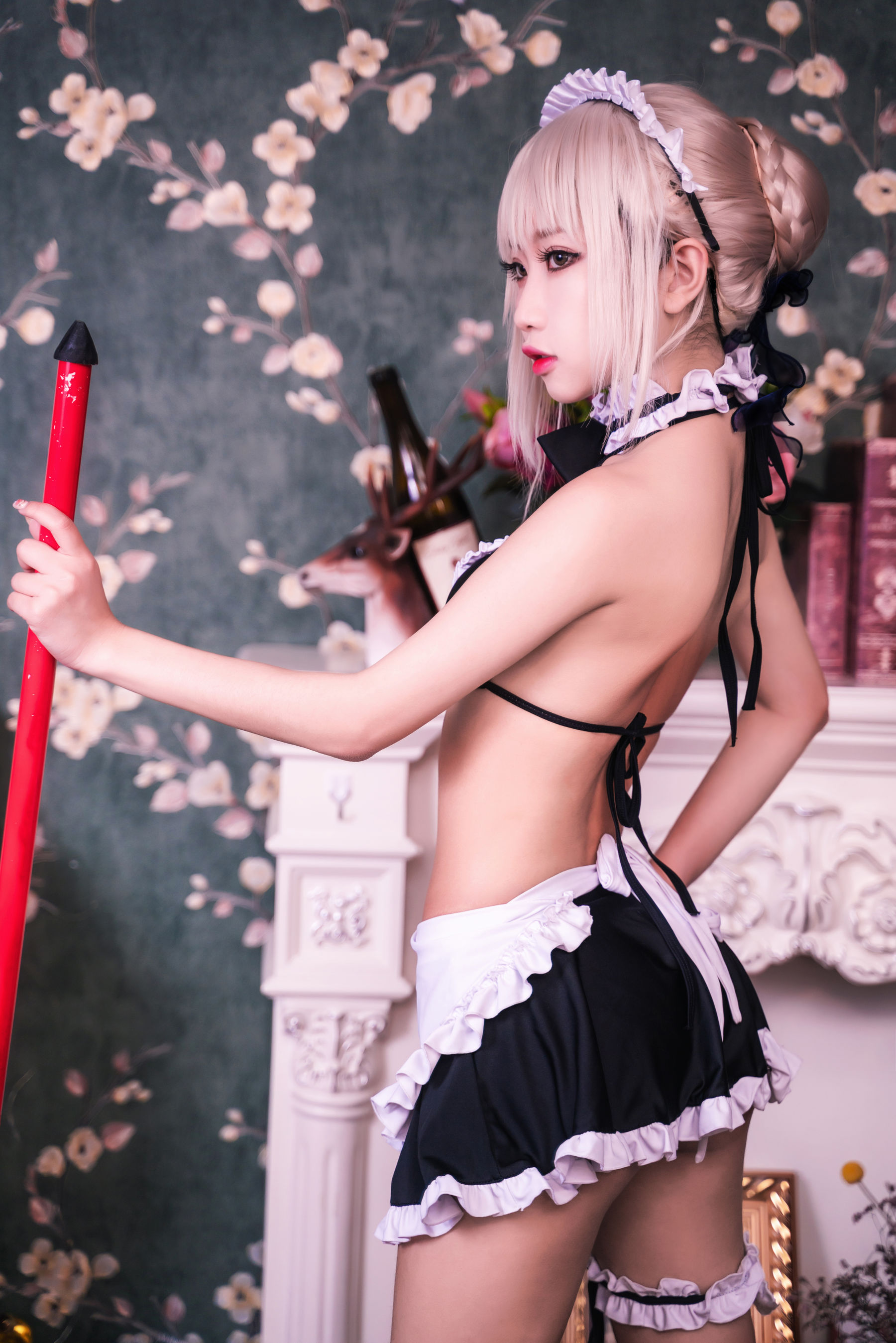 白嫩美少女 鬼畜瑶 - 黑呆女仆 (不知火舞)/(26P)