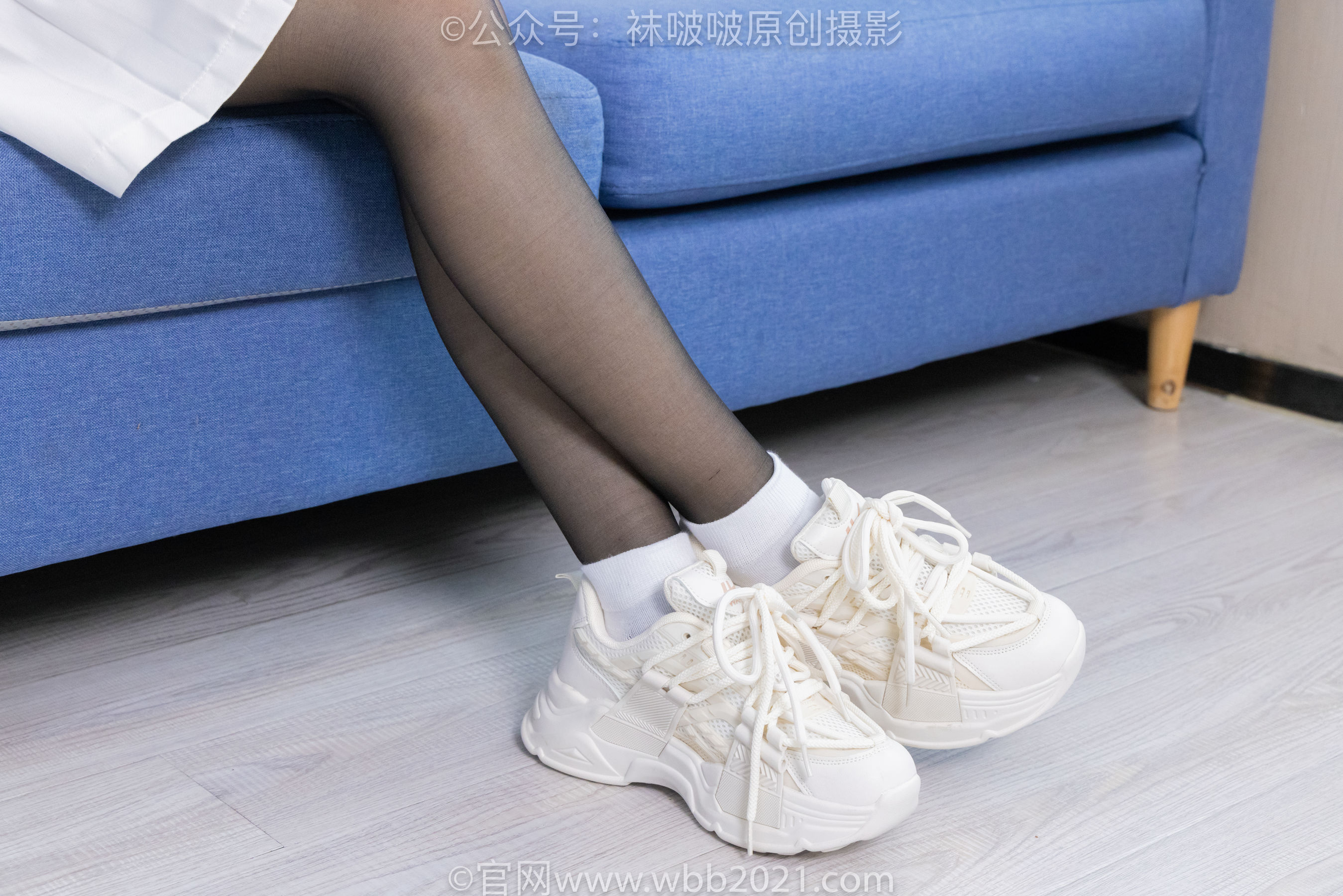 BoBoSocks袜啵啵 No.449 糯米 运动鞋、白棉袜、黑丝/(148P)