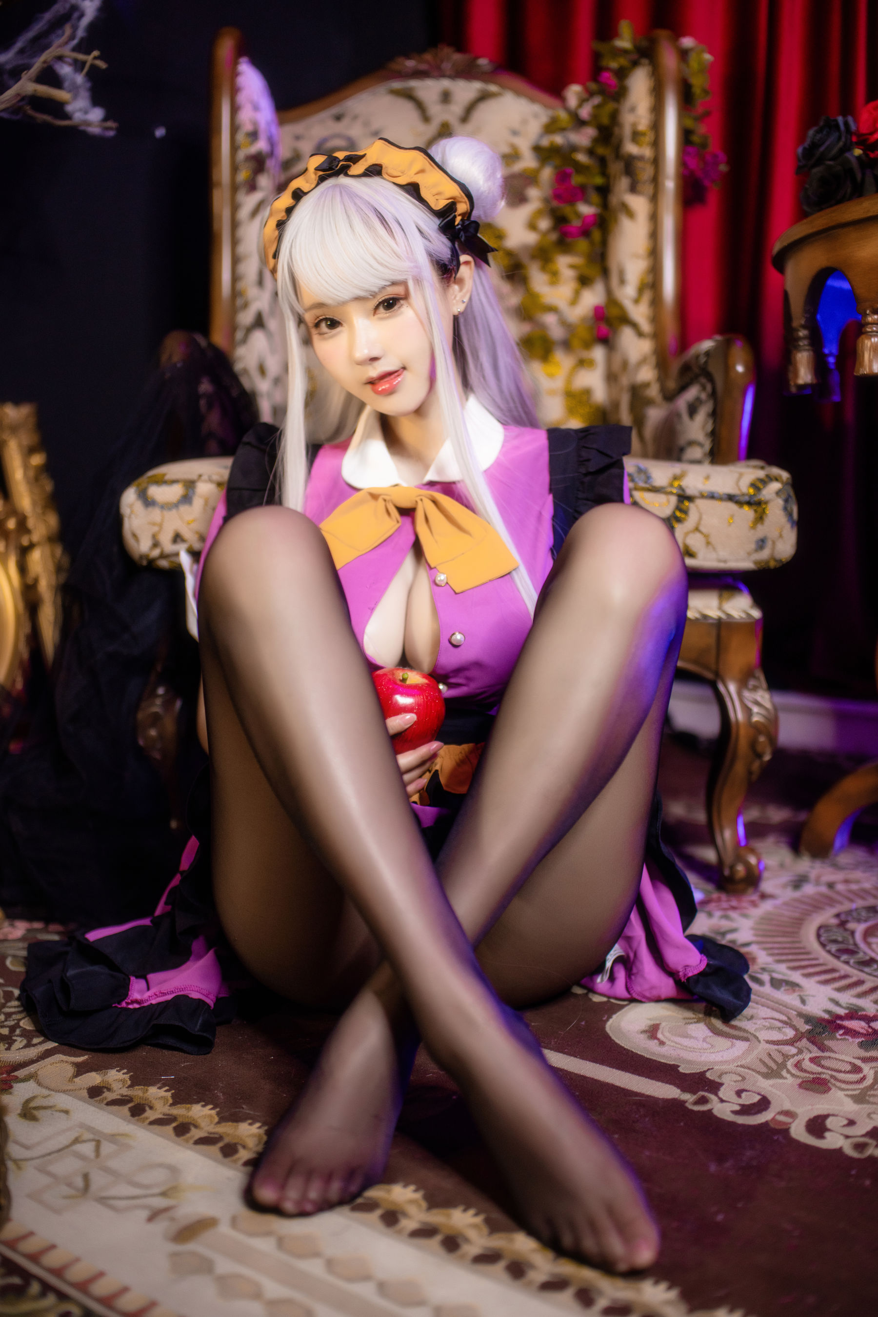 羽生三未 图集 - 万圣黑丝女仆/(37P)