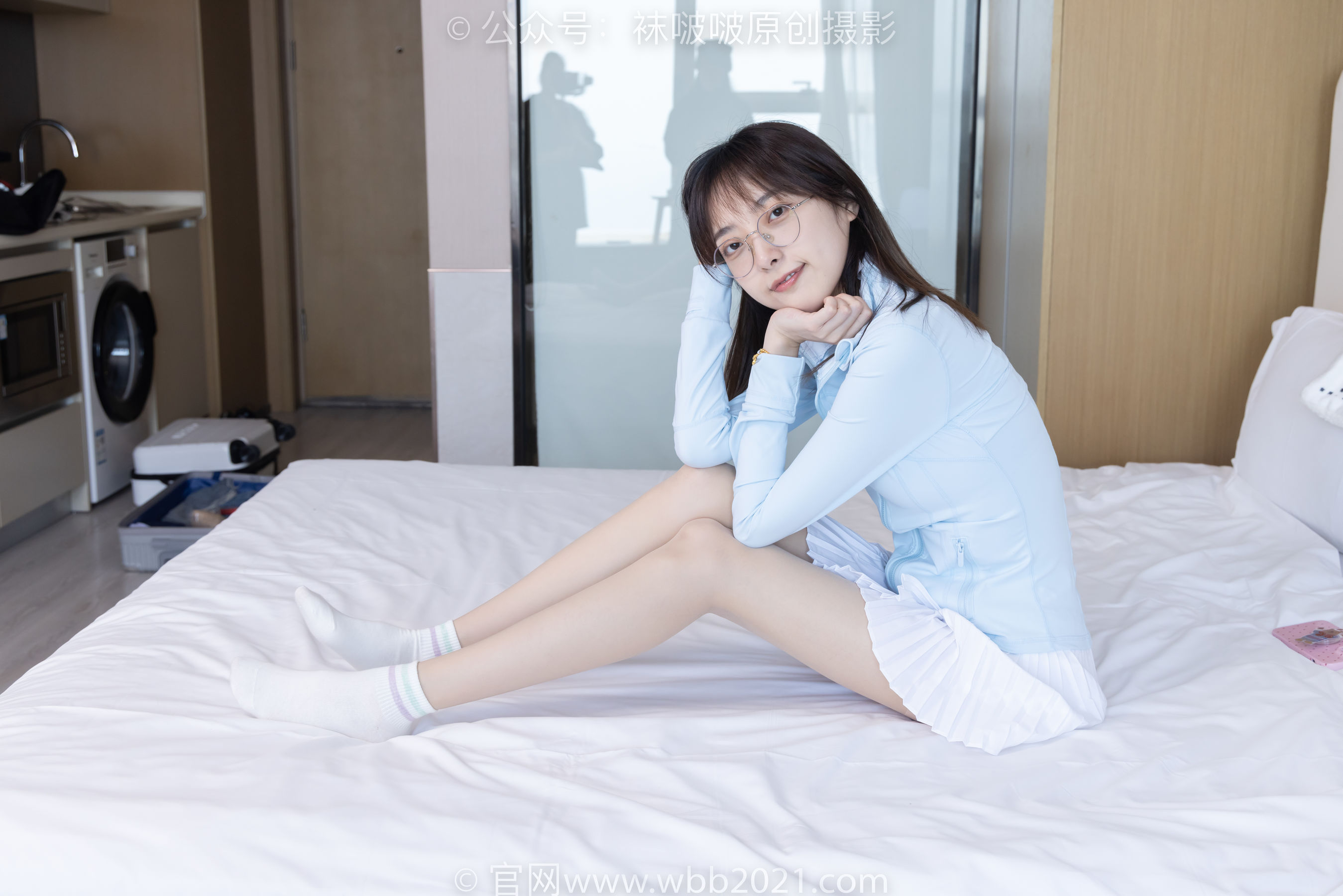 BoBoSocks袜啵啵 No.454 稚予 -白棉袜、肉丝、板鞋/(150P)