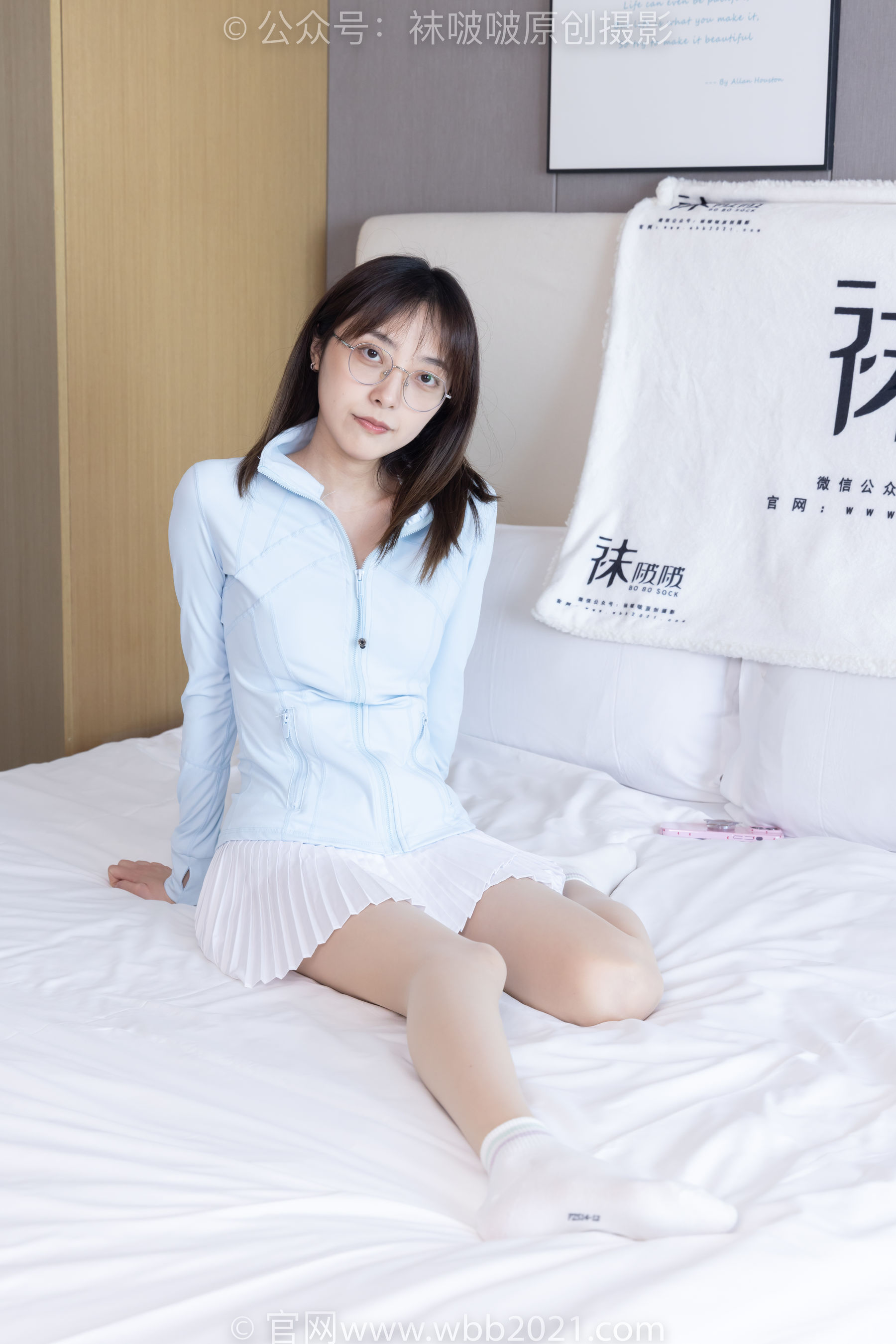 BoBoSocks袜啵啵 No.454 稚予 -白棉袜、肉丝、板鞋/(150P)