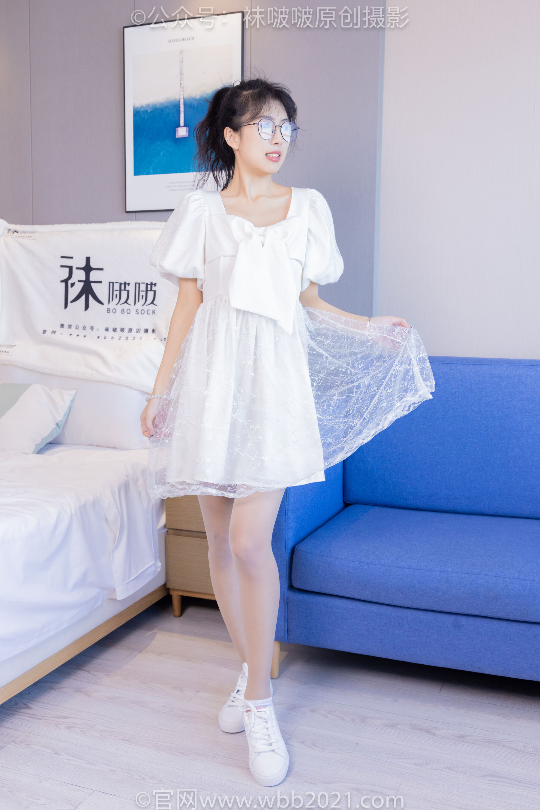 BoBoSocks袜啵啵 No.452 奶油 -平底鞋、帆布鞋、白棉袜、厚白丝、肉丝/(228P)