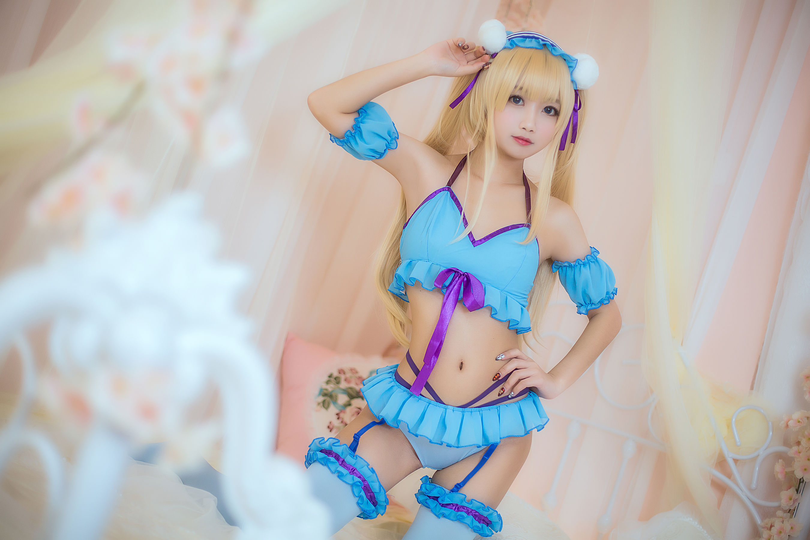白嫩美少女 鬼畜瑶 - 睡衣/(14P)