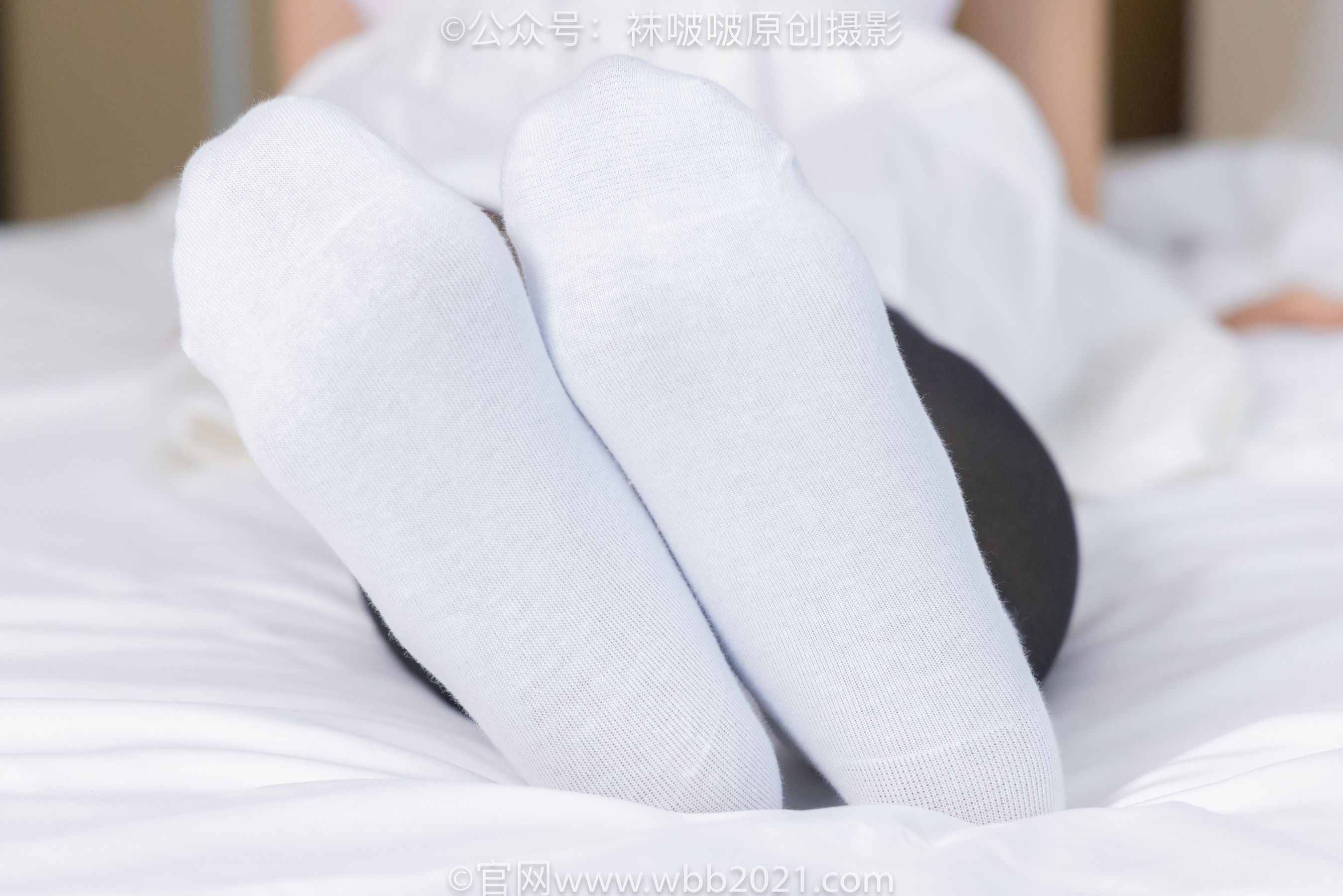 BoBoSocks袜啵啵 No.449 糯米 运动鞋、白棉袜、黑丝/(148P)