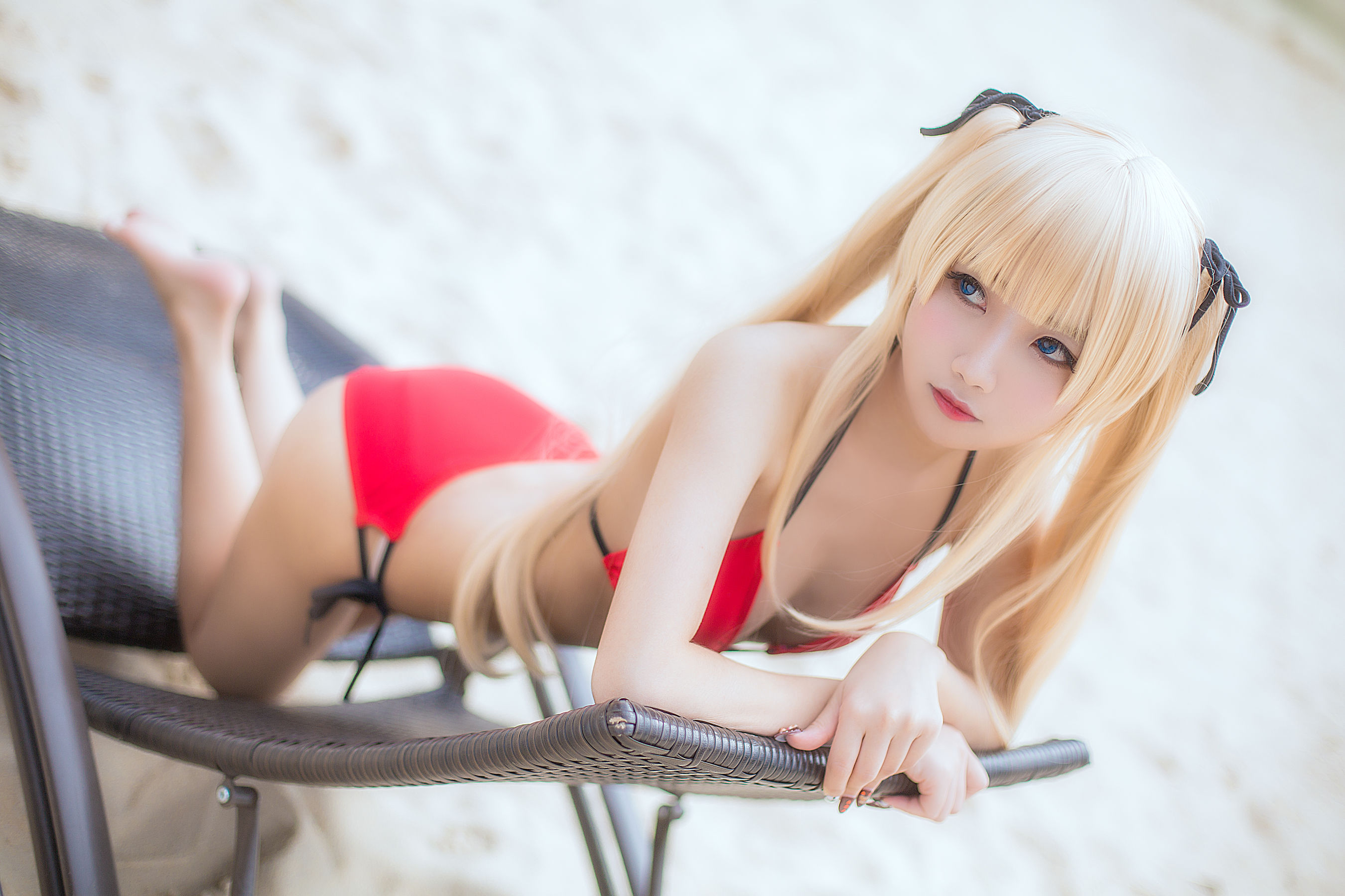 白嫩美少女 鬼畜瑶 - 水着/(15P)