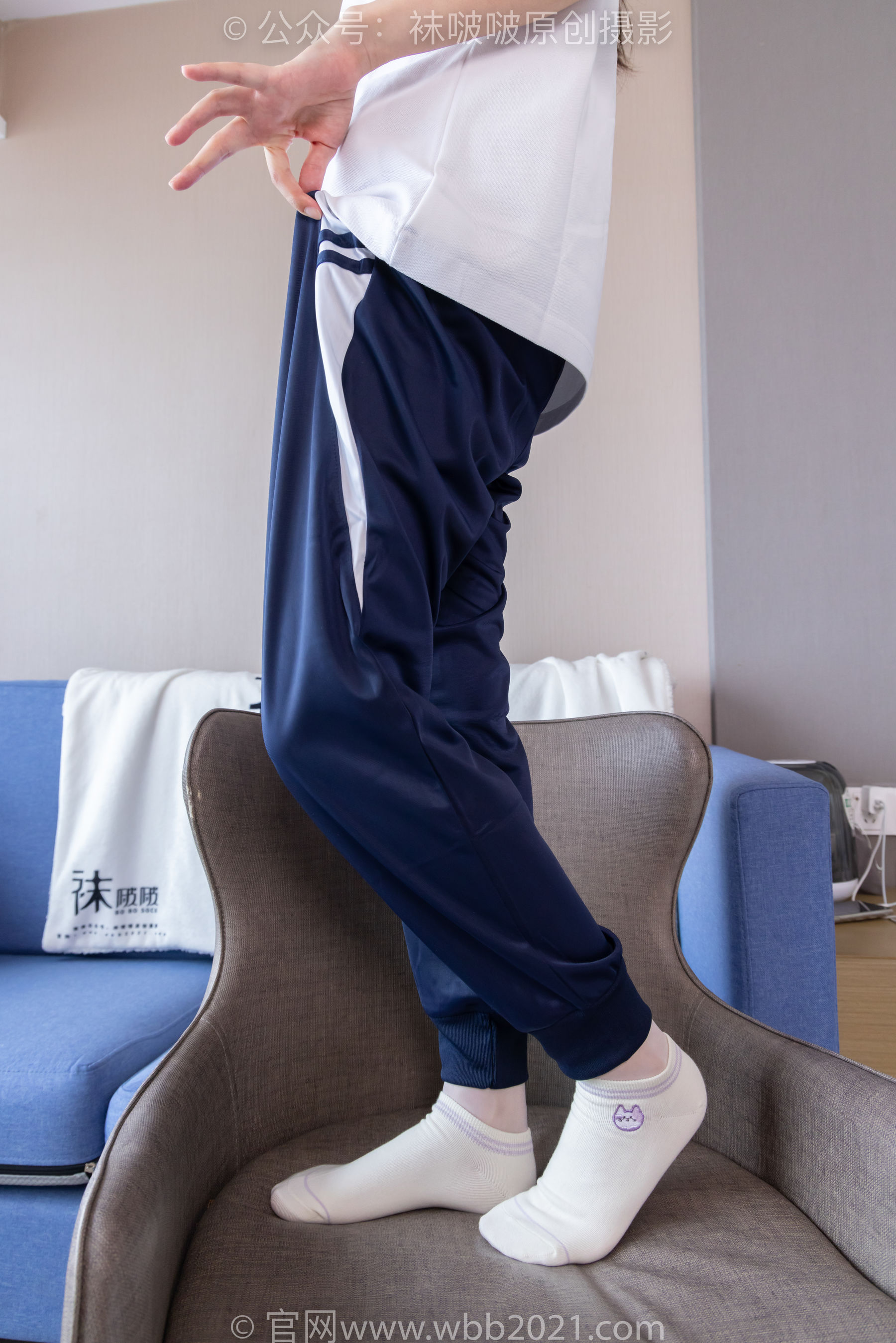 BoBoSocks袜啵啵 No.446 甜甜圈 板鞋、白棉袜、白丝、校服裤里丝/(150P)