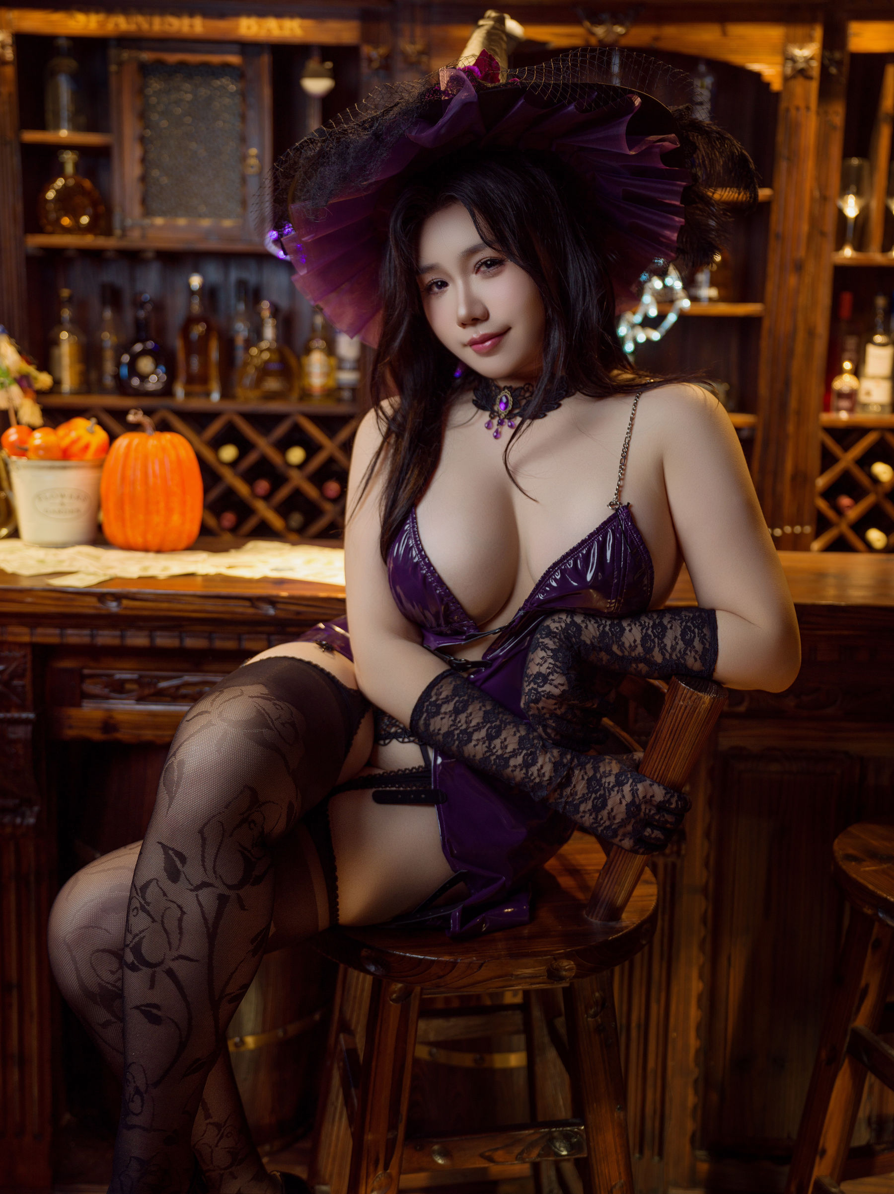 麻花麻花酱 - 万圣节魔女/(87P)