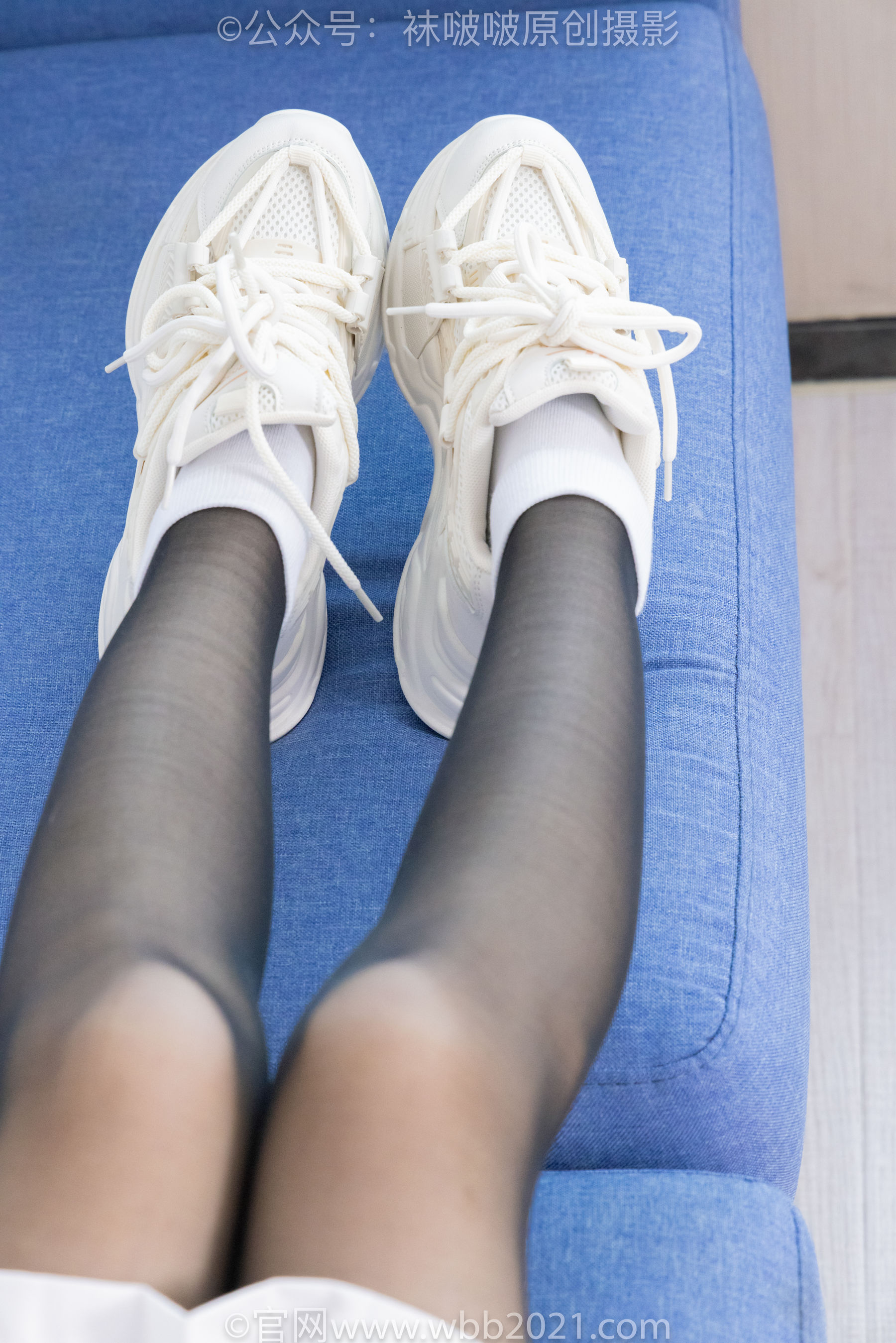 BoBoSocks袜啵啵 No.449 糯米 运动鞋、白棉袜、黑丝/(148P)