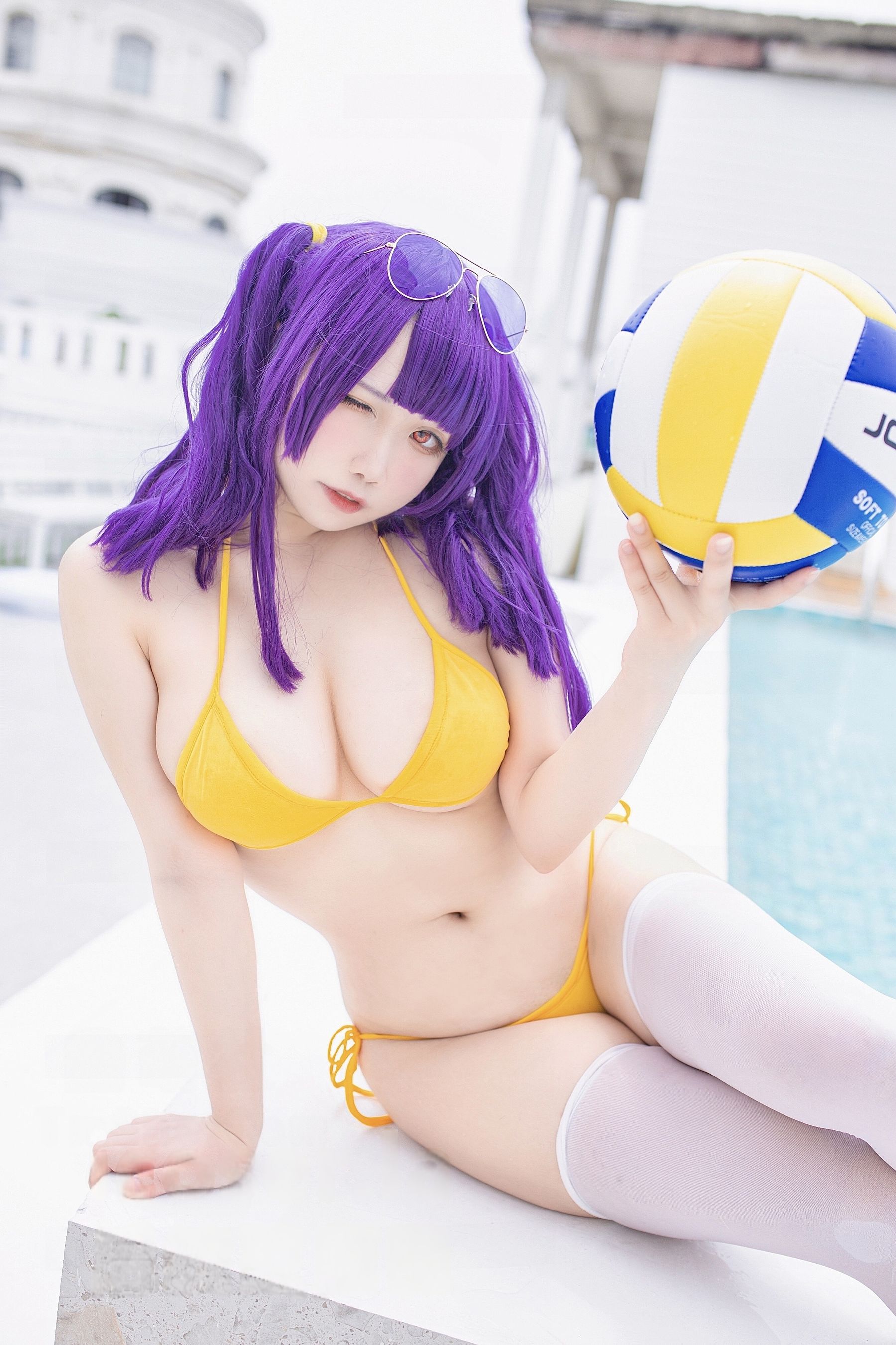 贞子蜜桃 - 碧蓝航线 波拉泳装/(23P)