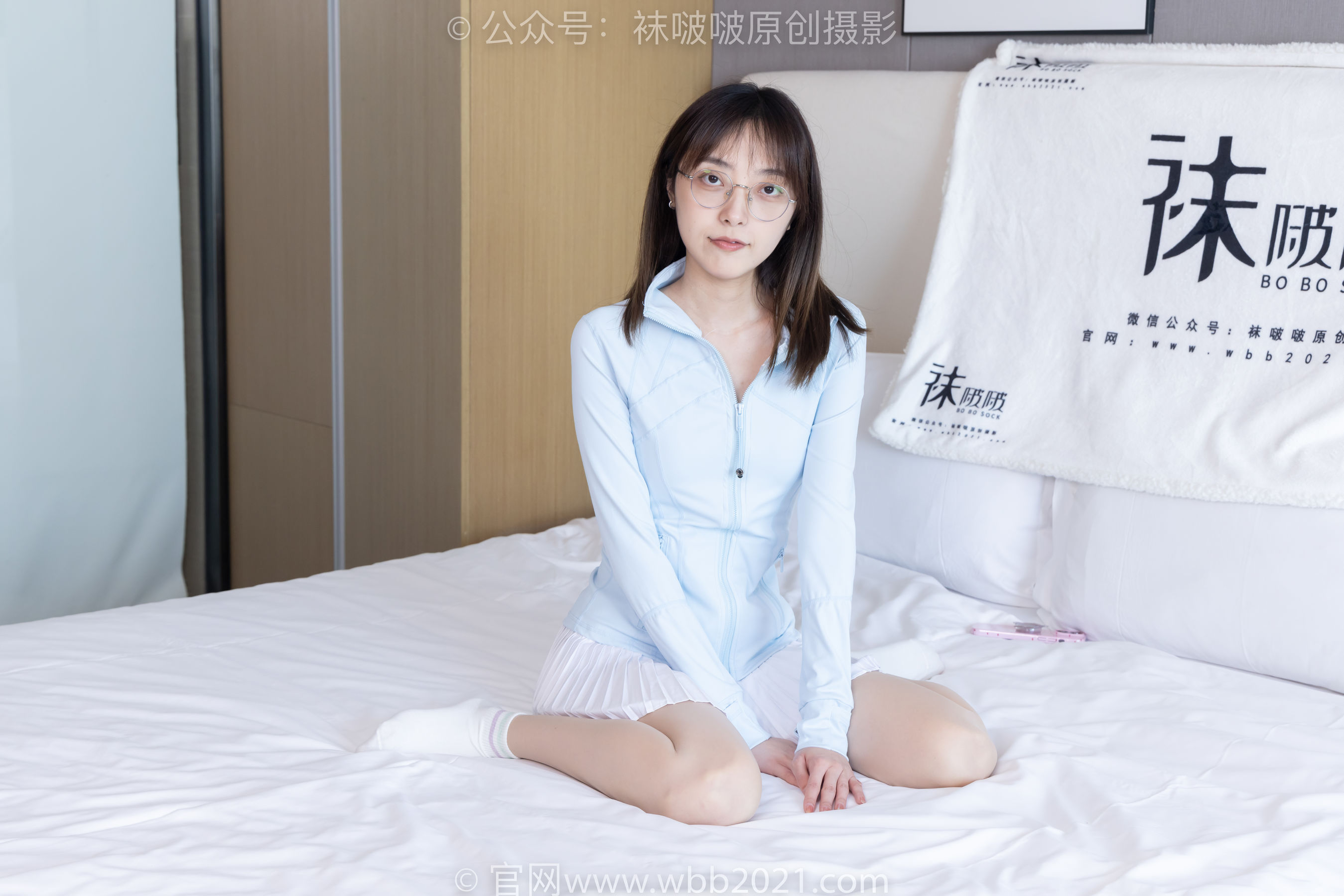 BoBoSocks袜啵啵 No.454 稚予 -白棉袜、肉丝、板鞋/(150P)