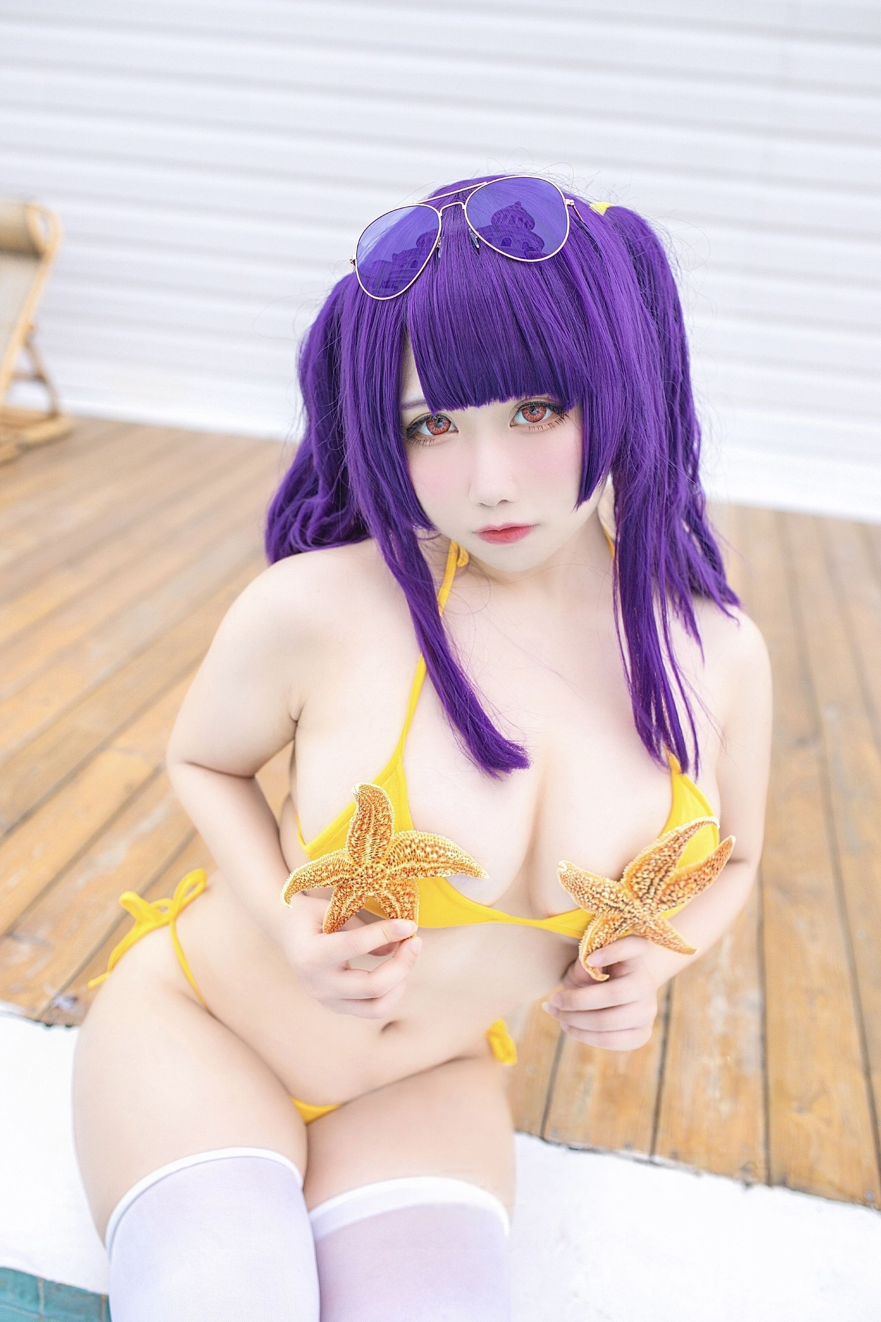 贞子蜜桃 - 碧蓝航线 波拉泳装/(23P)