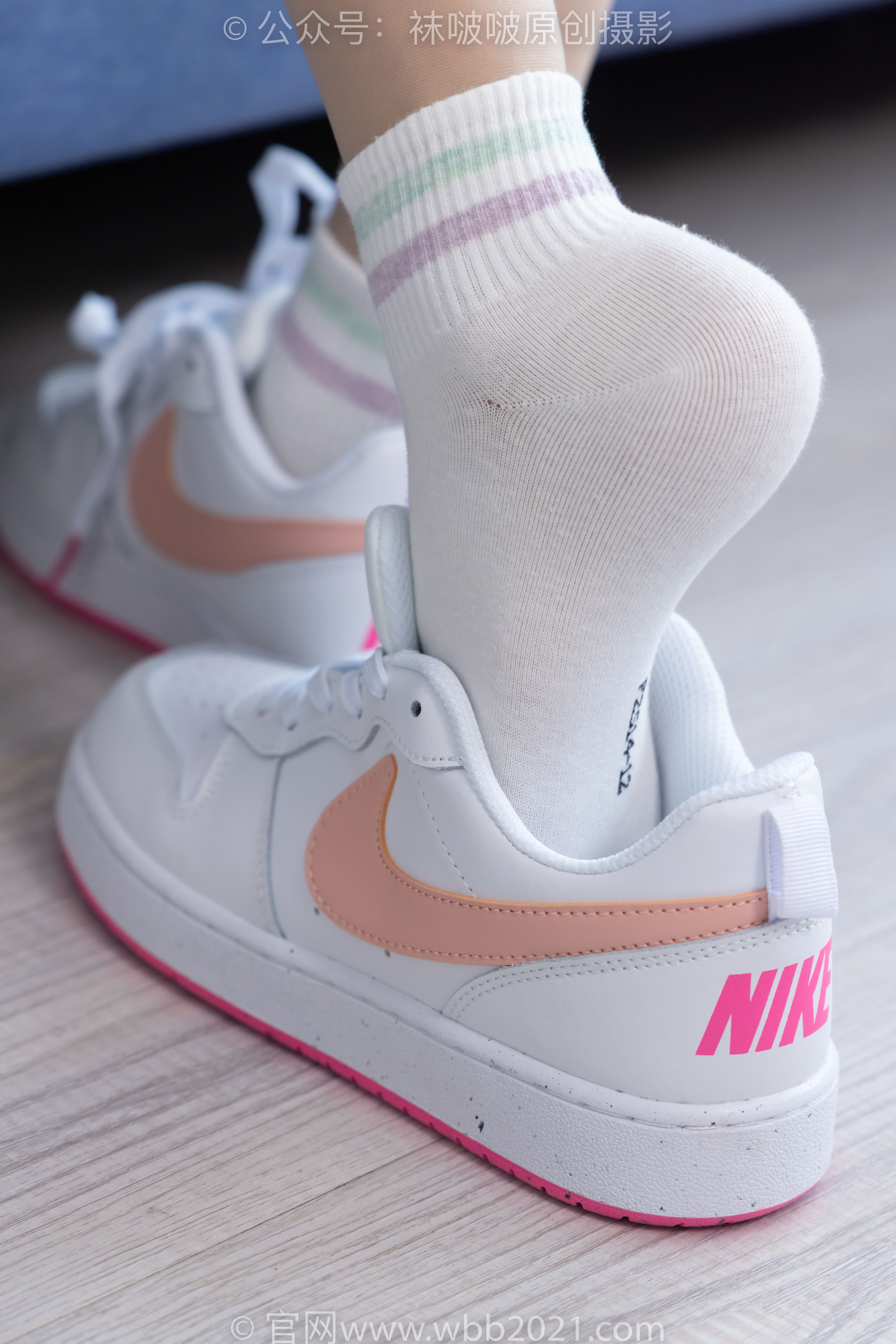 BoBoSocks袜啵啵 No.454 稚予 -白棉袜、肉丝、板鞋/(150P)