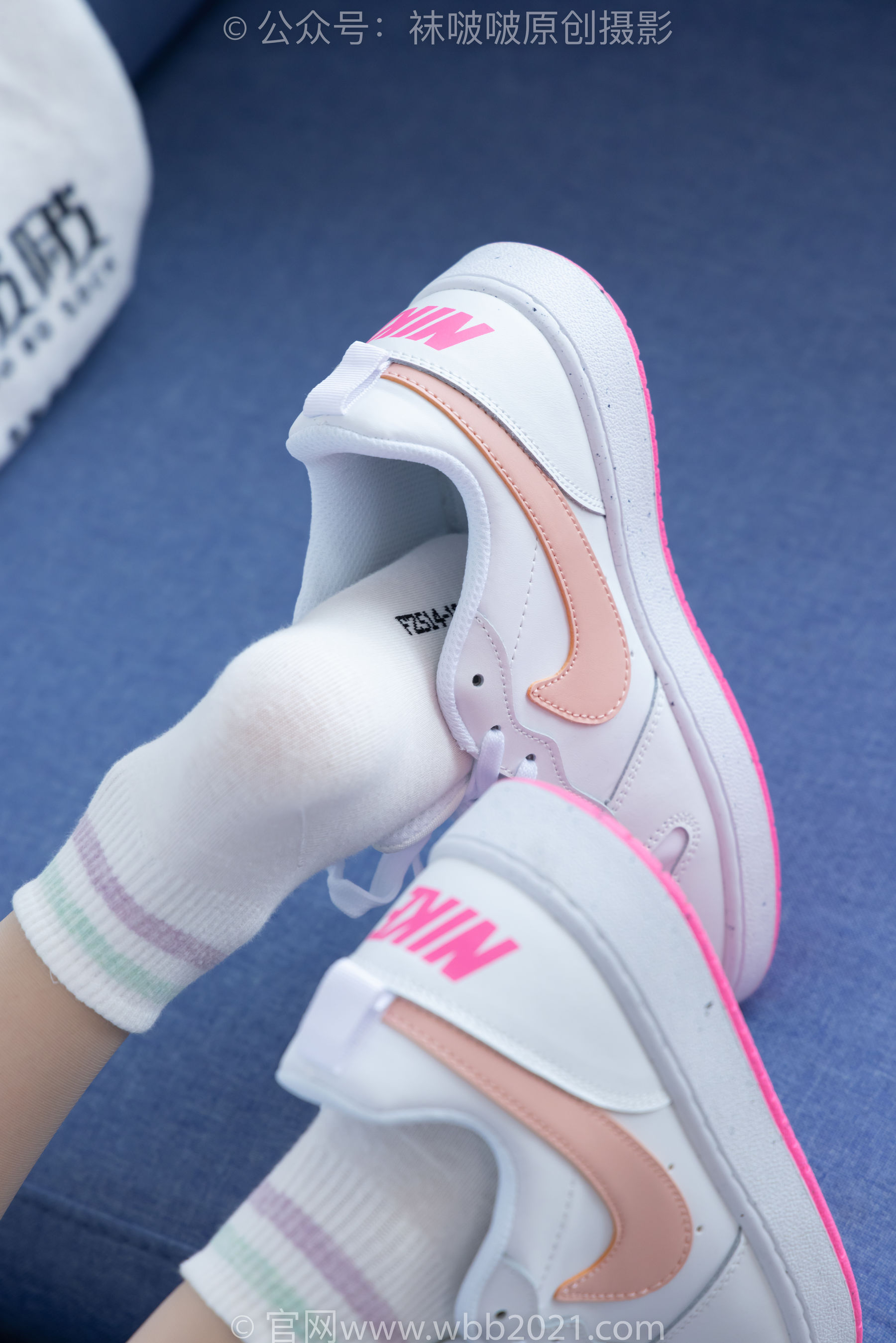 BoBoSocks袜啵啵 No.454 稚予 -白棉袜、肉丝、板鞋/(150P)