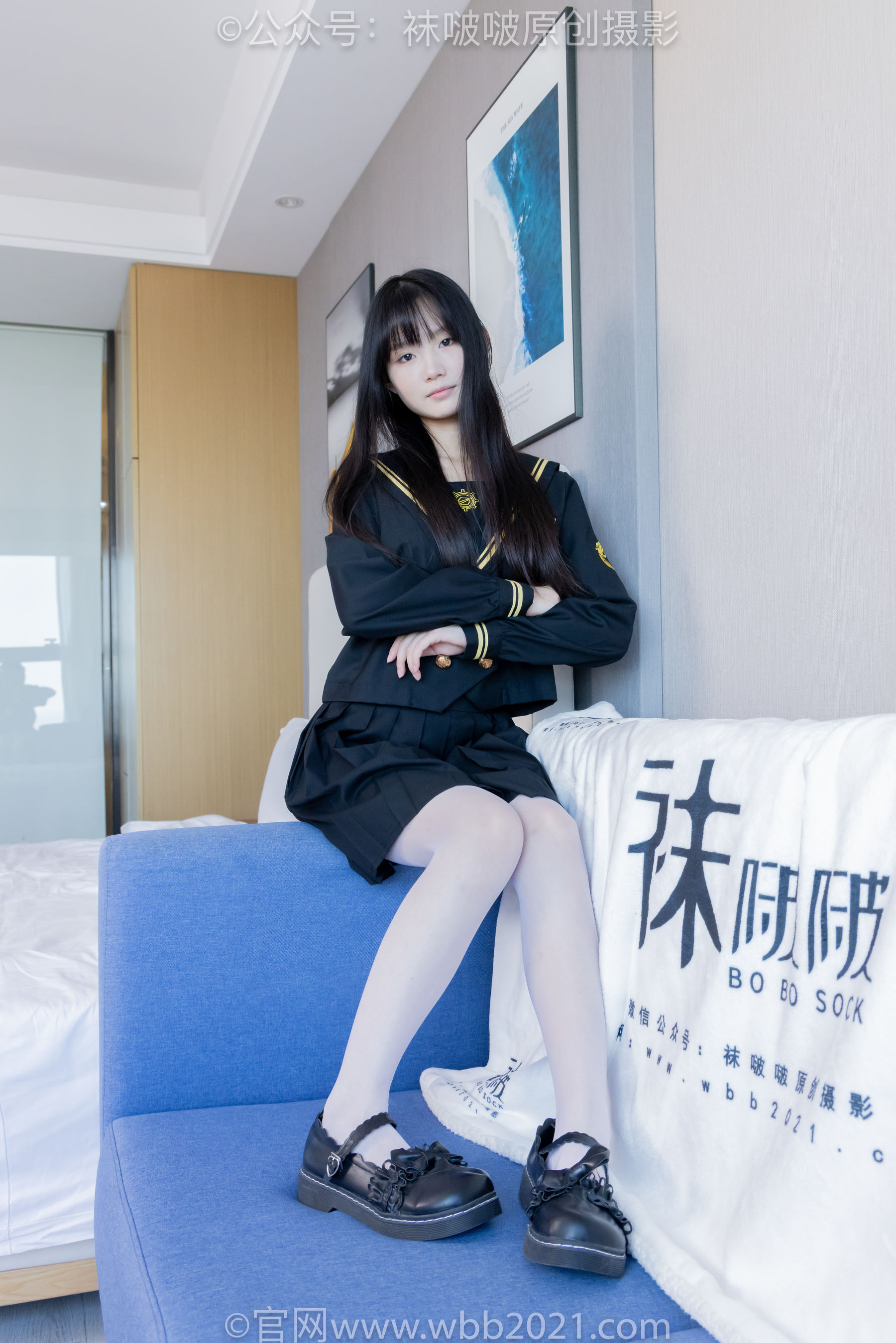 BoBoSocks袜啵啵 No.450 甜甜圈 皮鞋、白丝、裸足、裸足印泥踩脚印剧情/(142P)