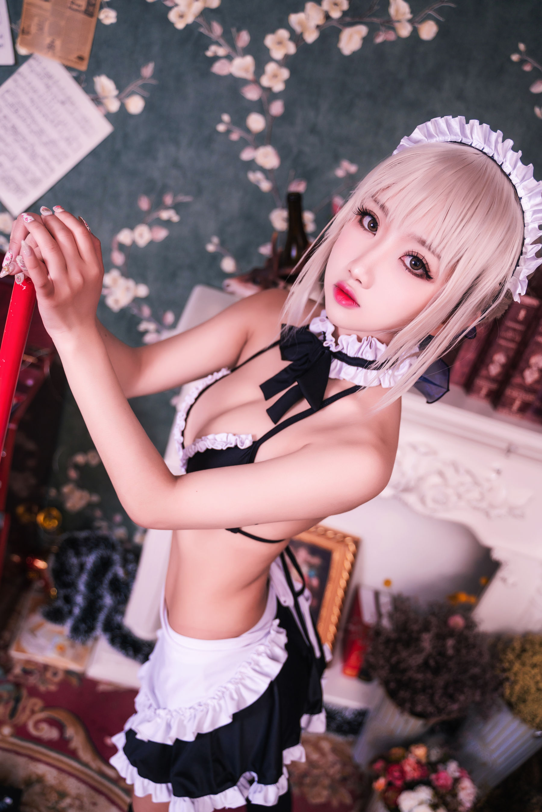 白嫩美少女 鬼畜瑶 - 黑呆女仆 (不知火舞)/(26P)