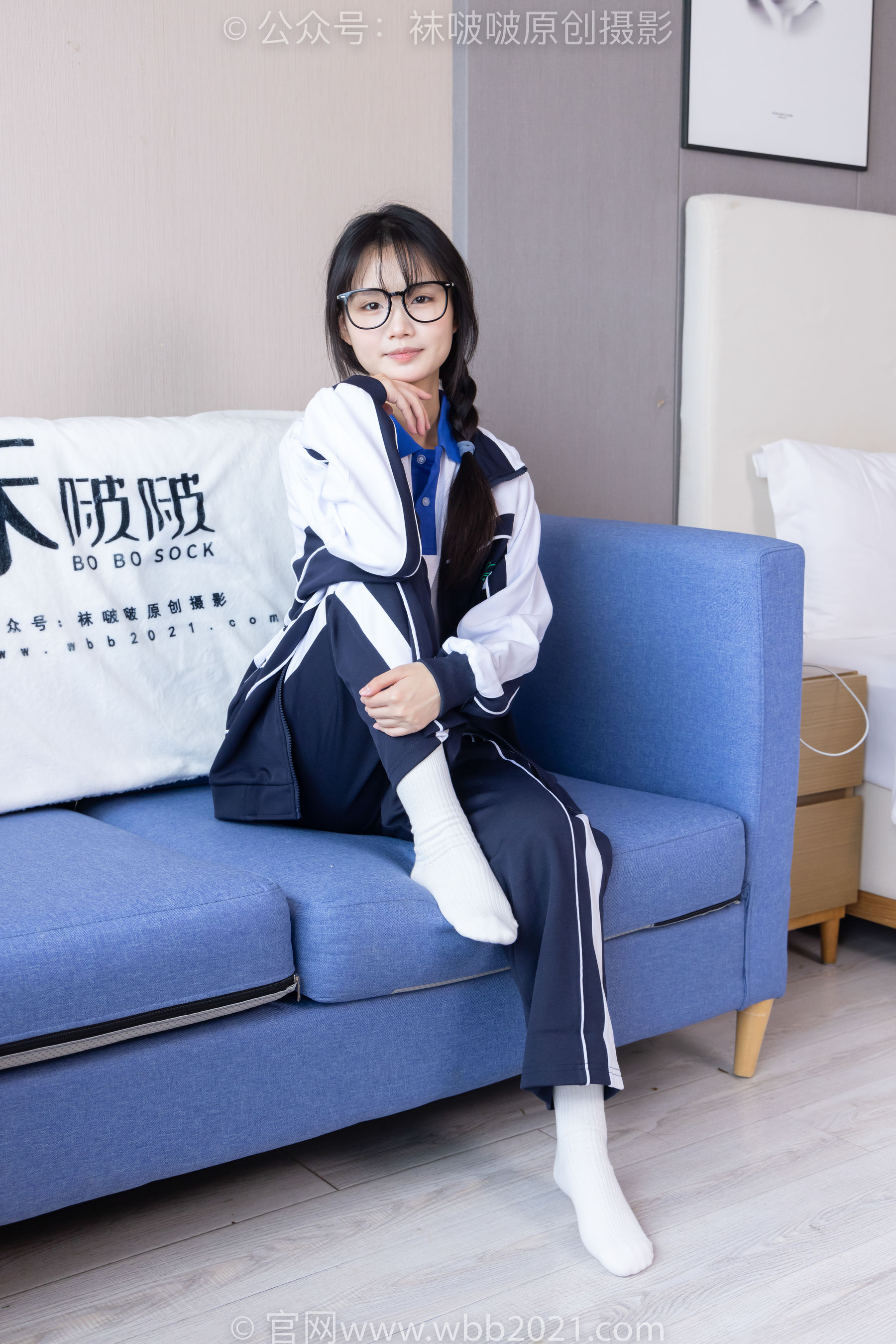 BoBoSocks袜啵啵 No.456 甜甜圈 -运动鞋、白棉袜、裸足、校服/(150P)