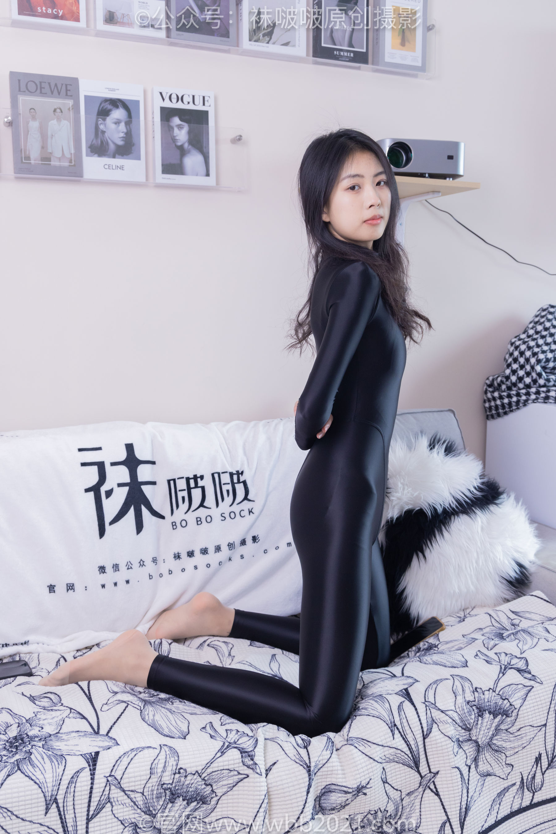 BoBoSocks袜啵啵 No.448 奶油 高跟长靴、肉丝、连体泳衣裤里丝/(209P)